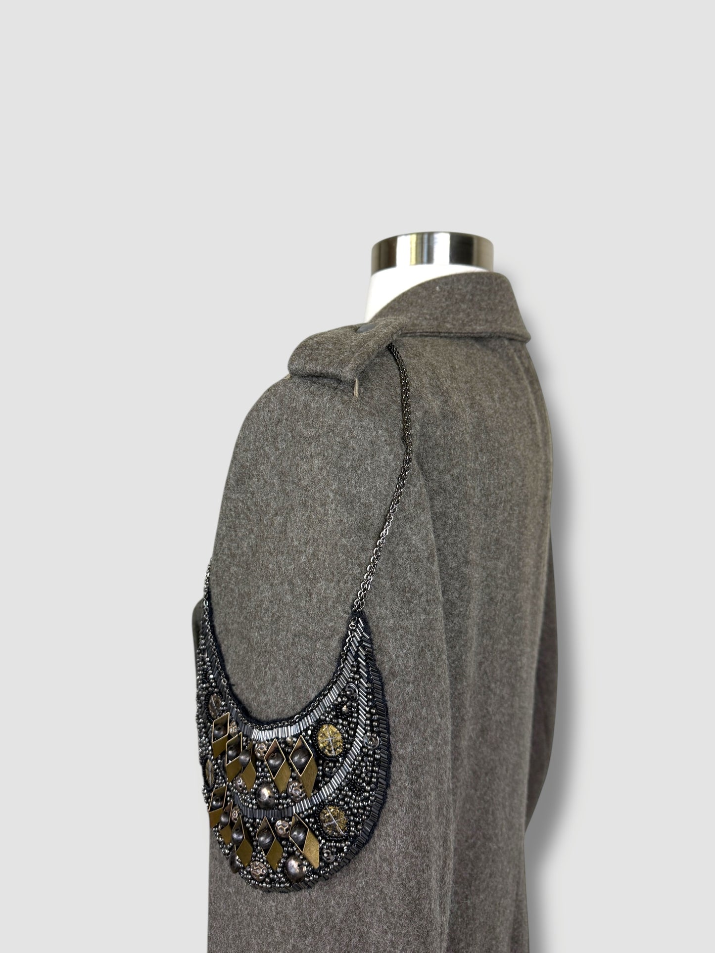 Vintage Coat Adorned by Jen Wonders