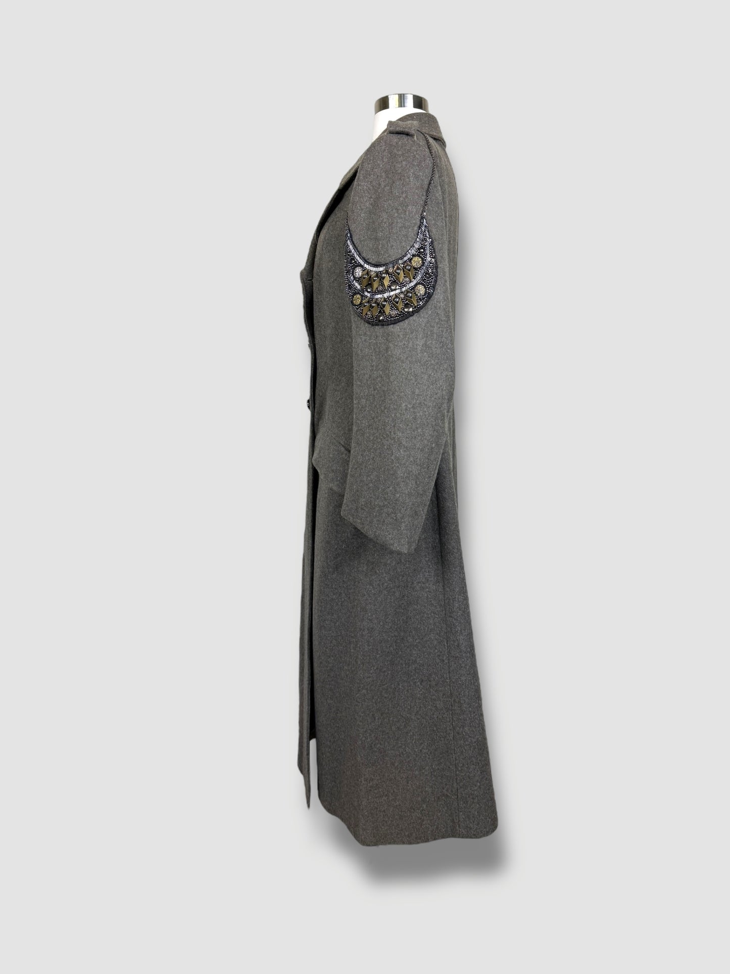 Vintage Coat Adorned by Jen Wonders