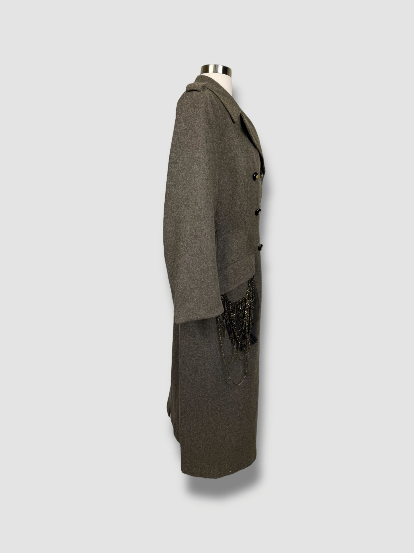 Vintage Coat Adorned by Jen Wonders
