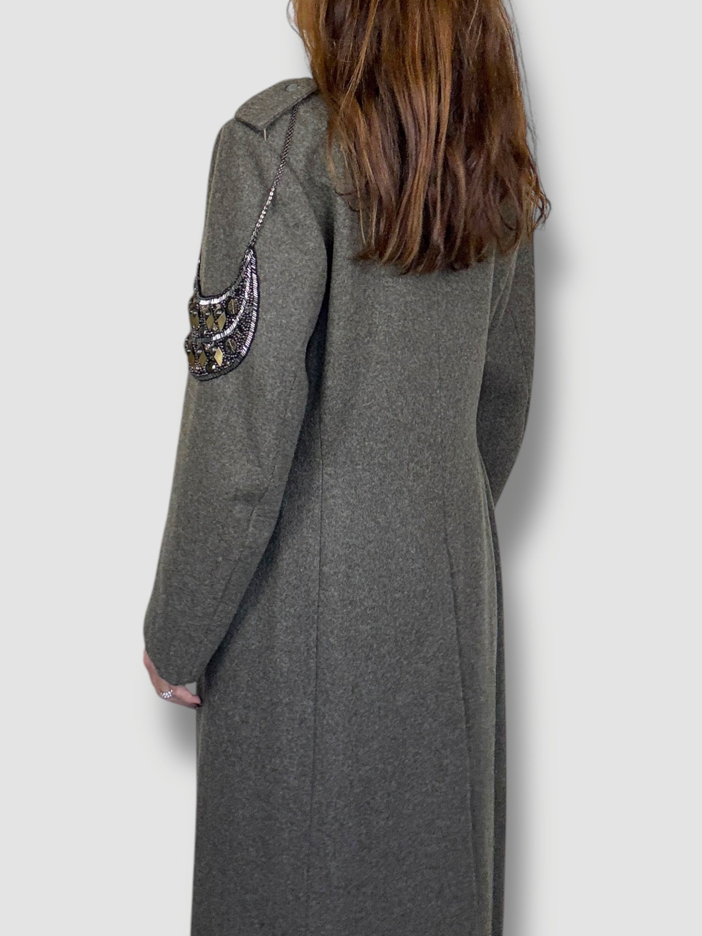 Vintage Coat Adorned by Jen Wonders