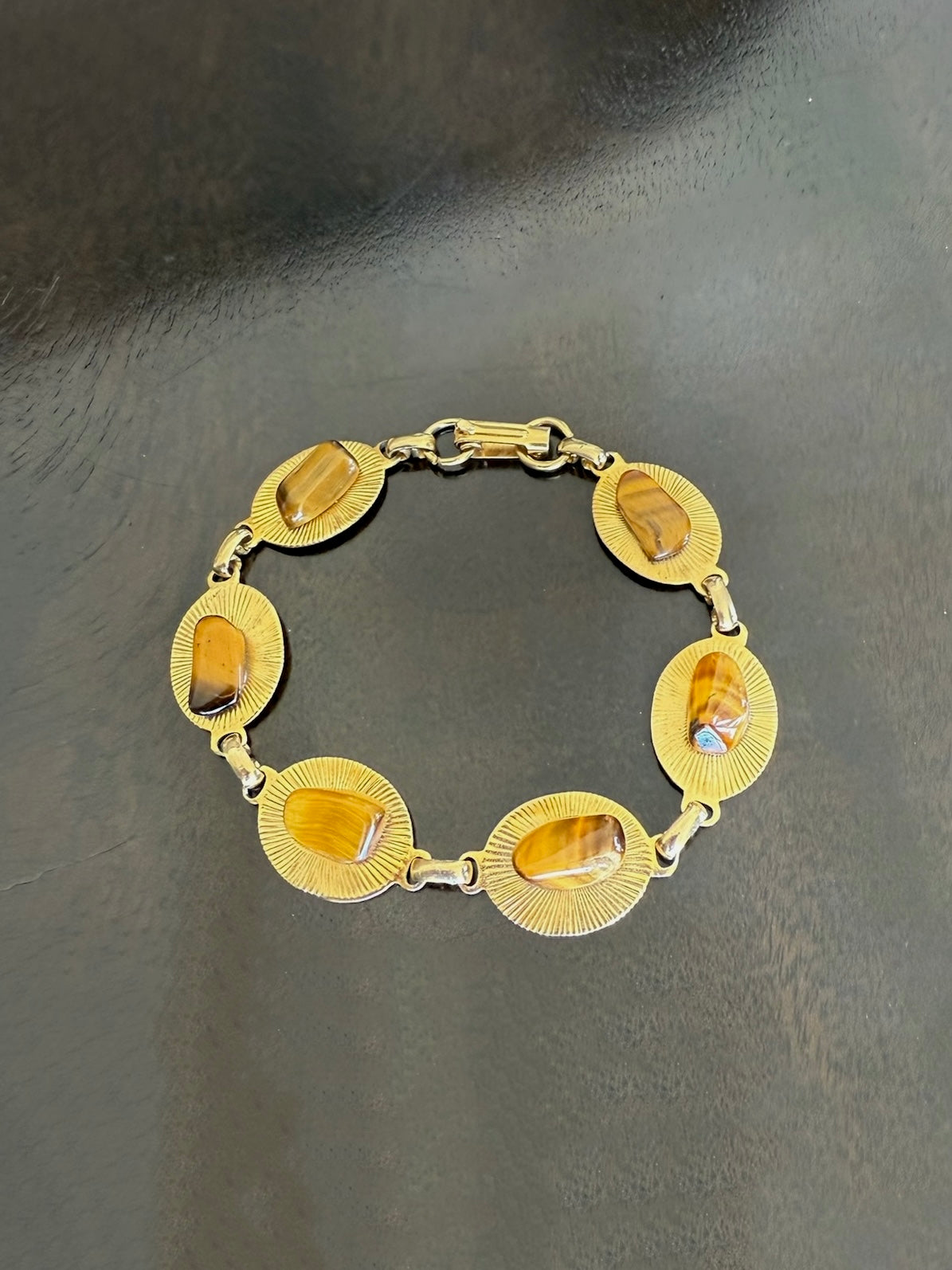 Tiger's Eye Gold Bracelet