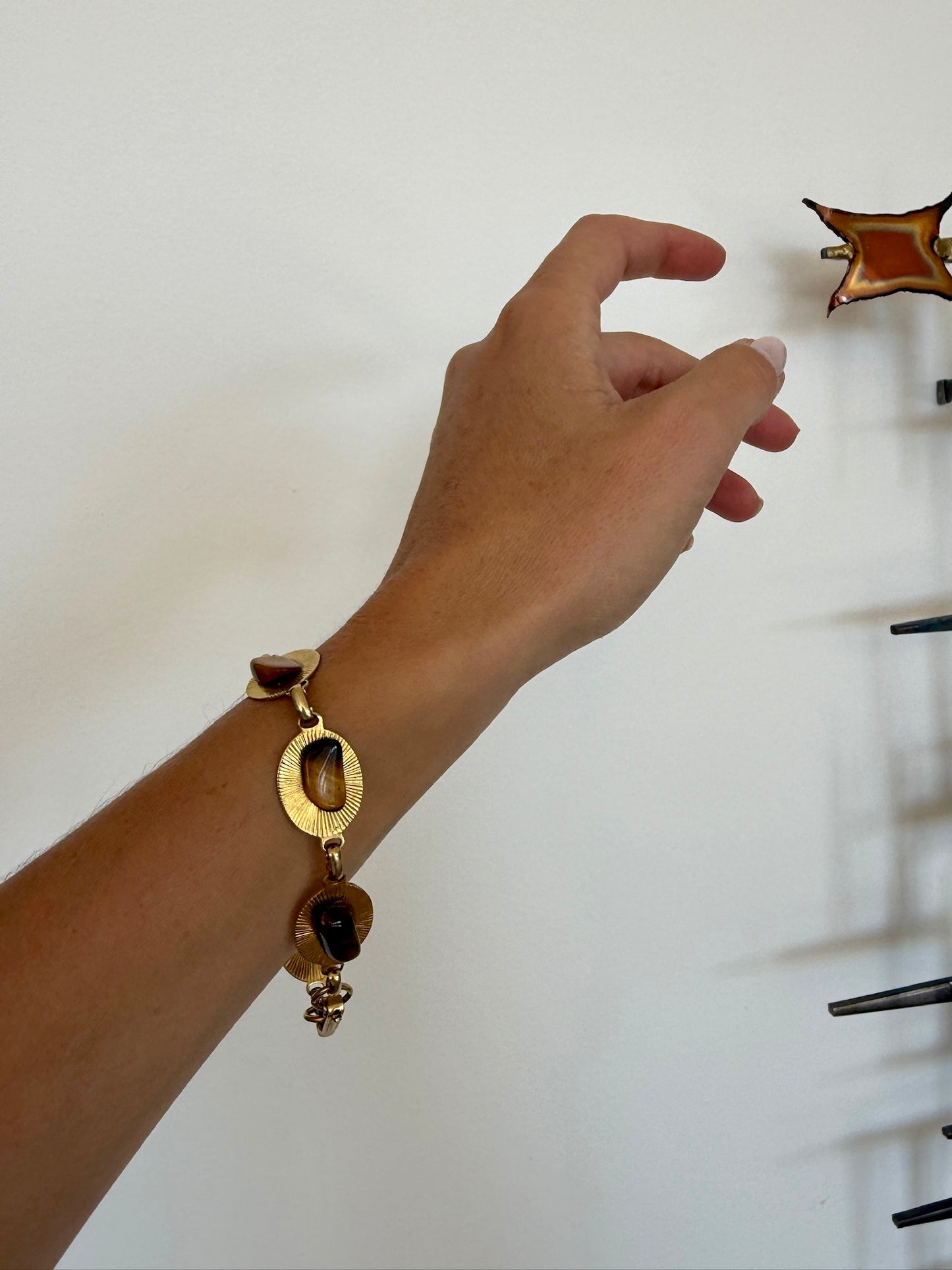 Tiger's Eye Gold Bracelet