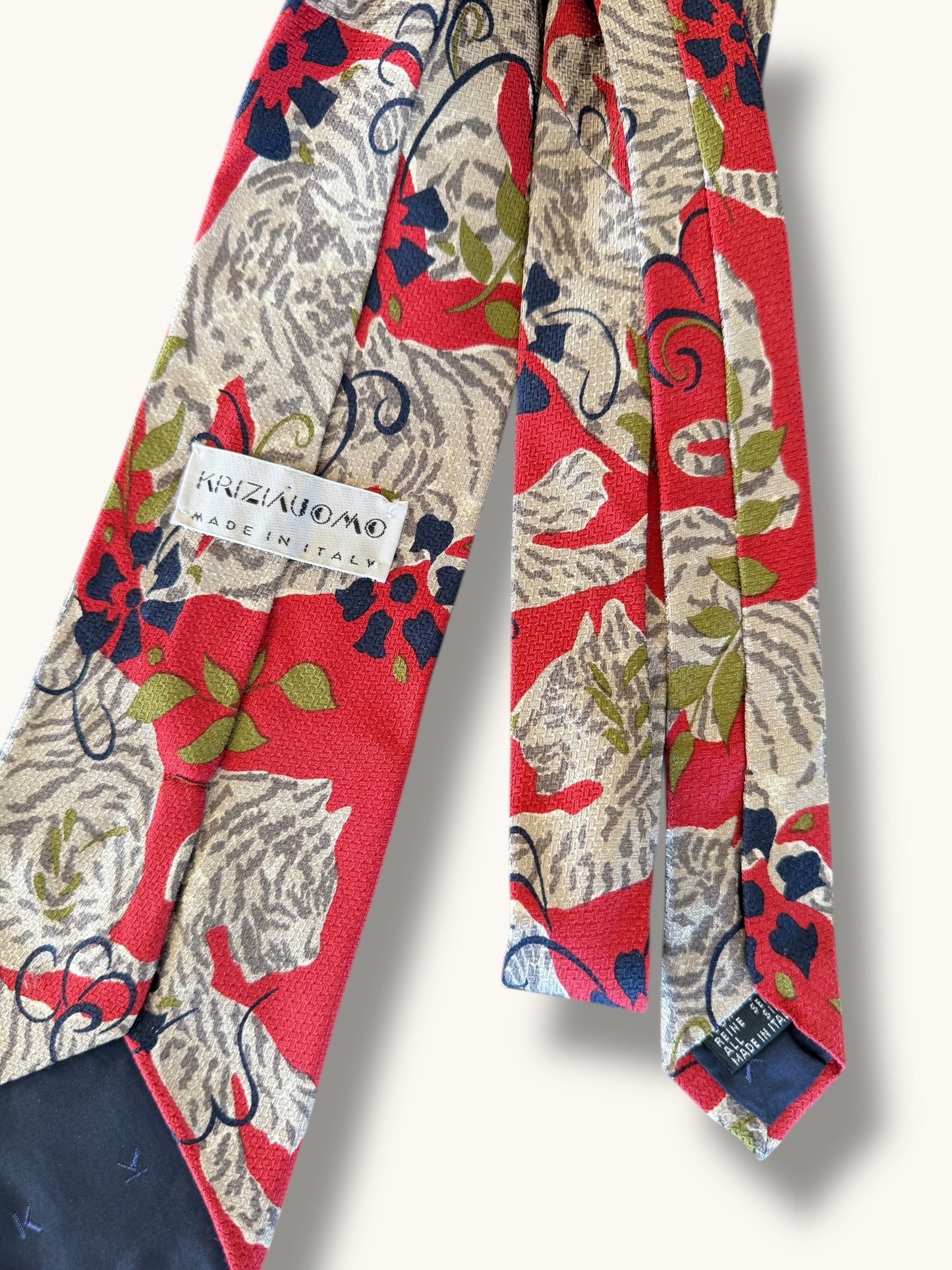 Krizia Tiger Tie
