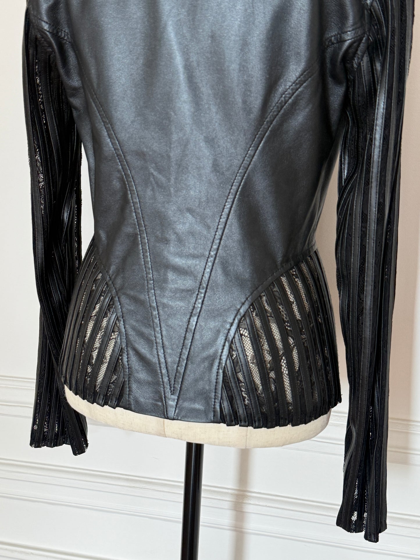 Leather Blazer Mugler