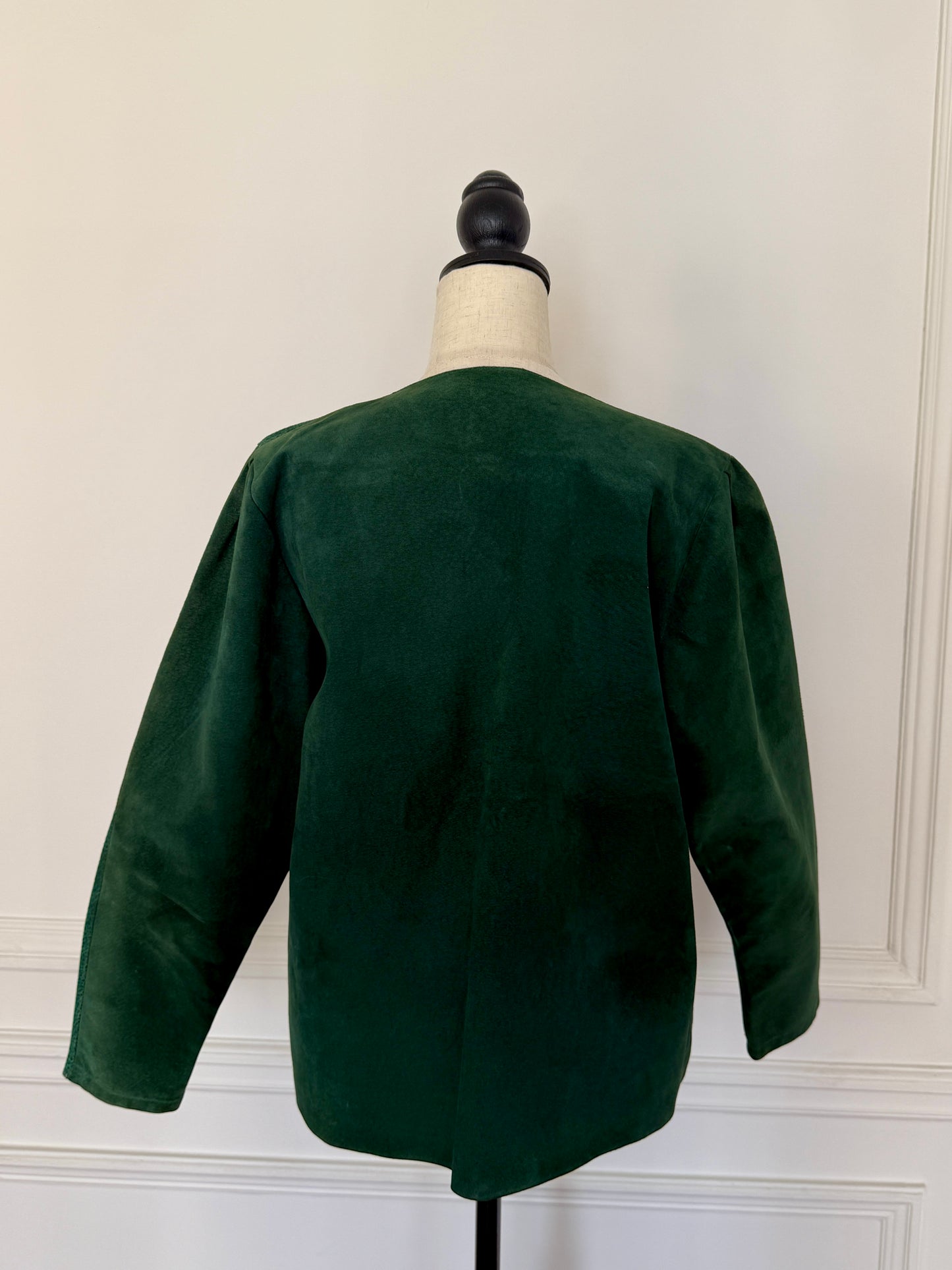 Dark Green Suede Jacket