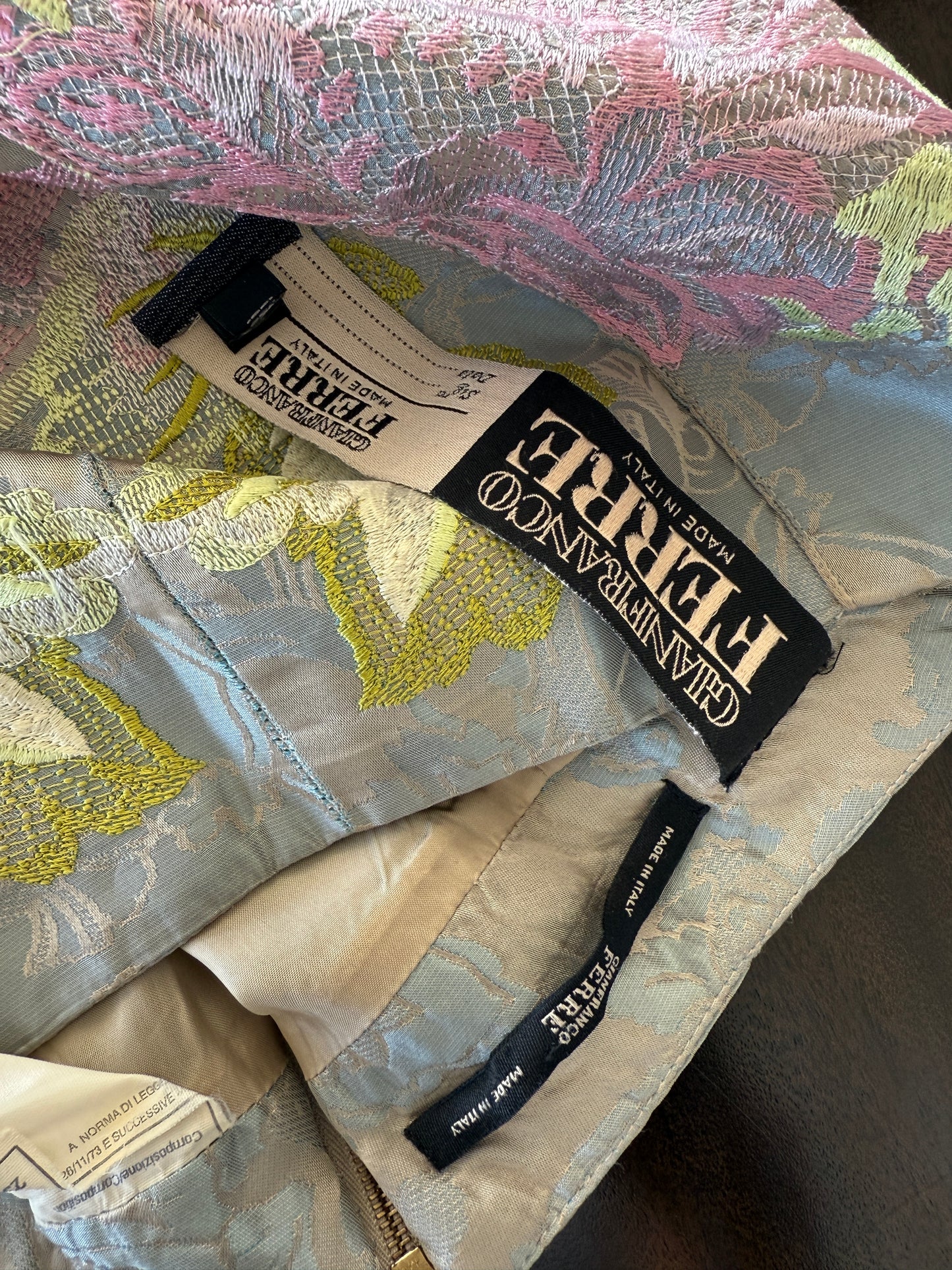 Gianfranco Ferre Brocade Pants