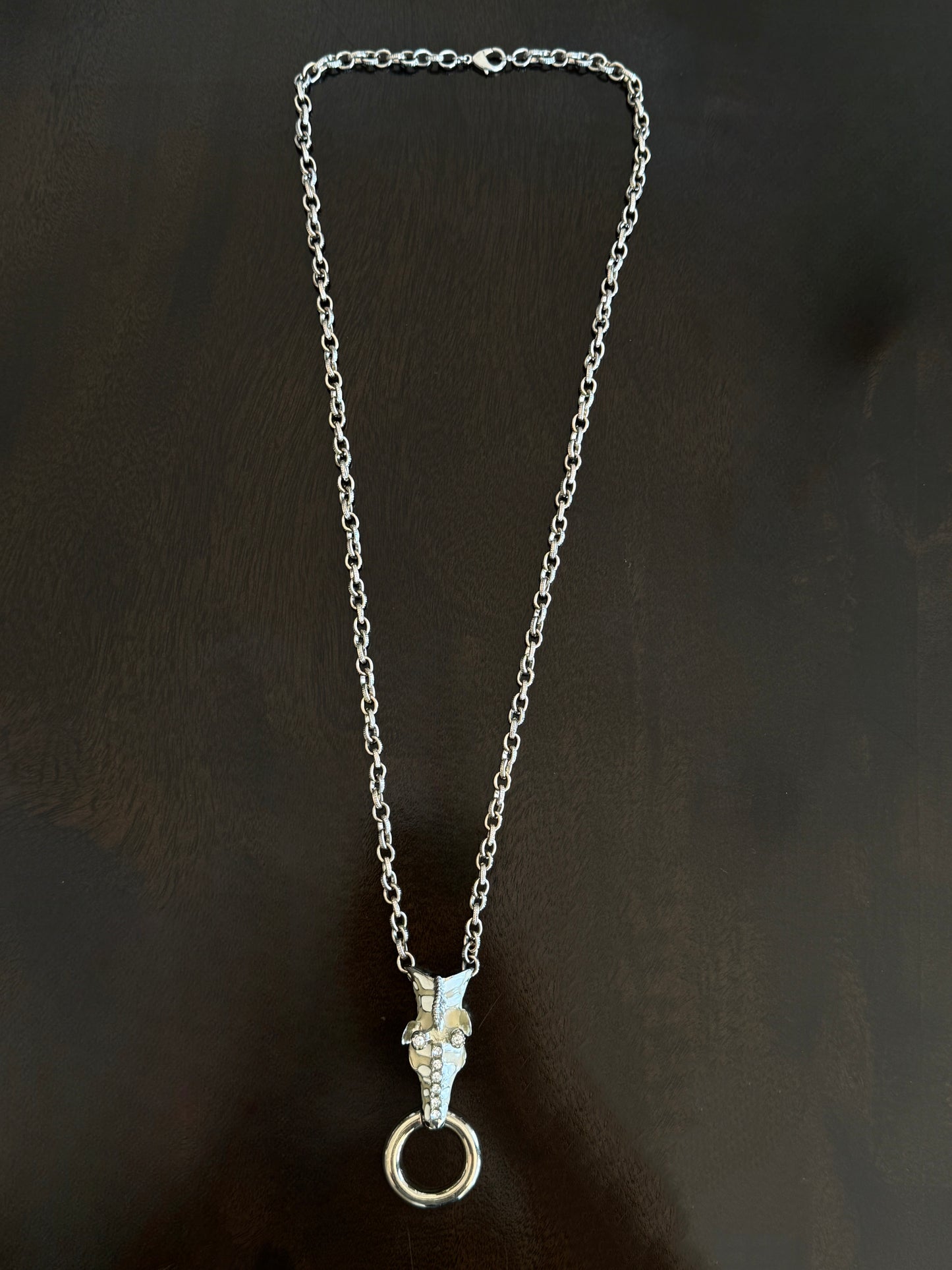 Giraffe Enamel Necklace