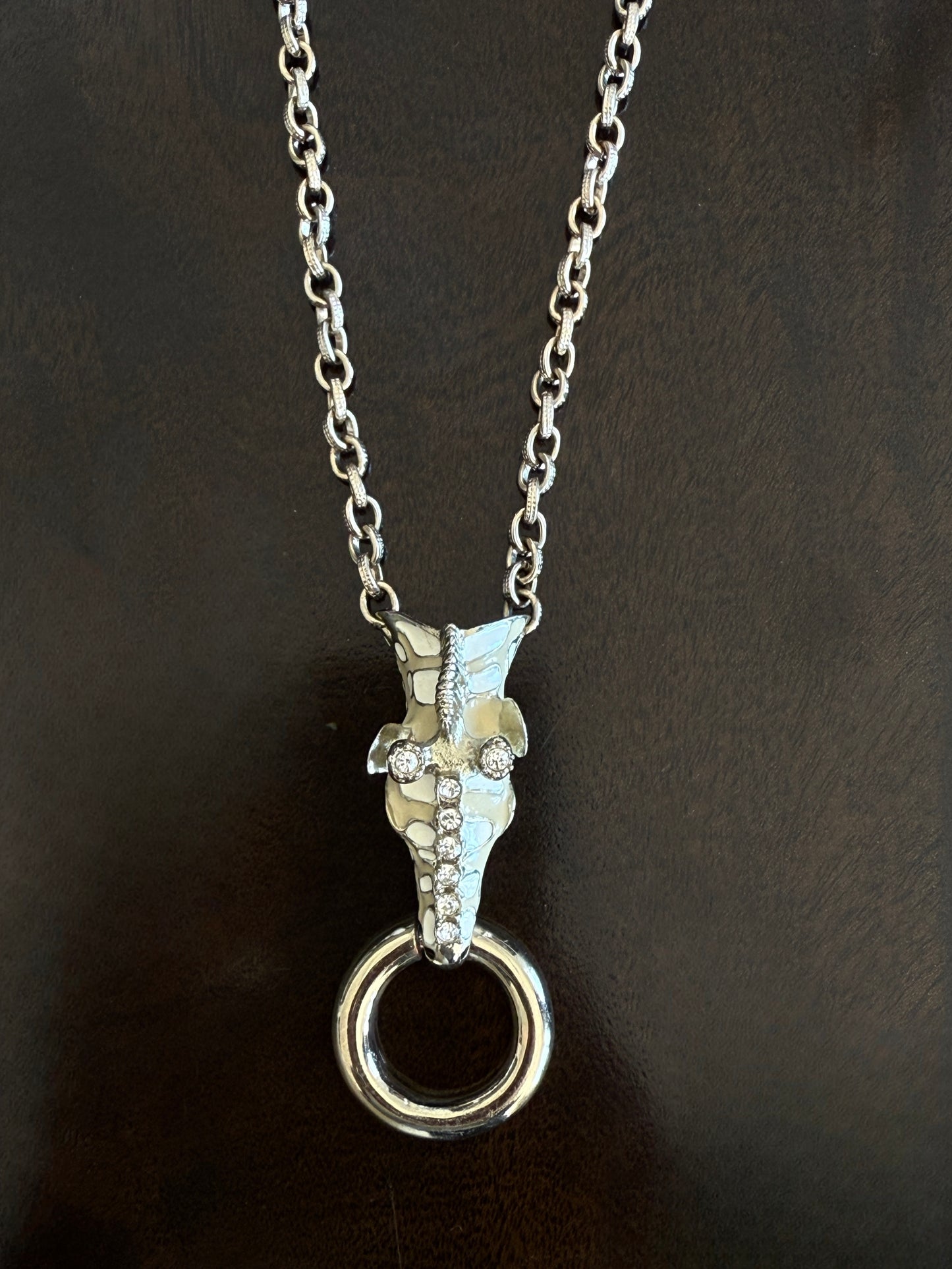 Giraffe Enamel Necklace