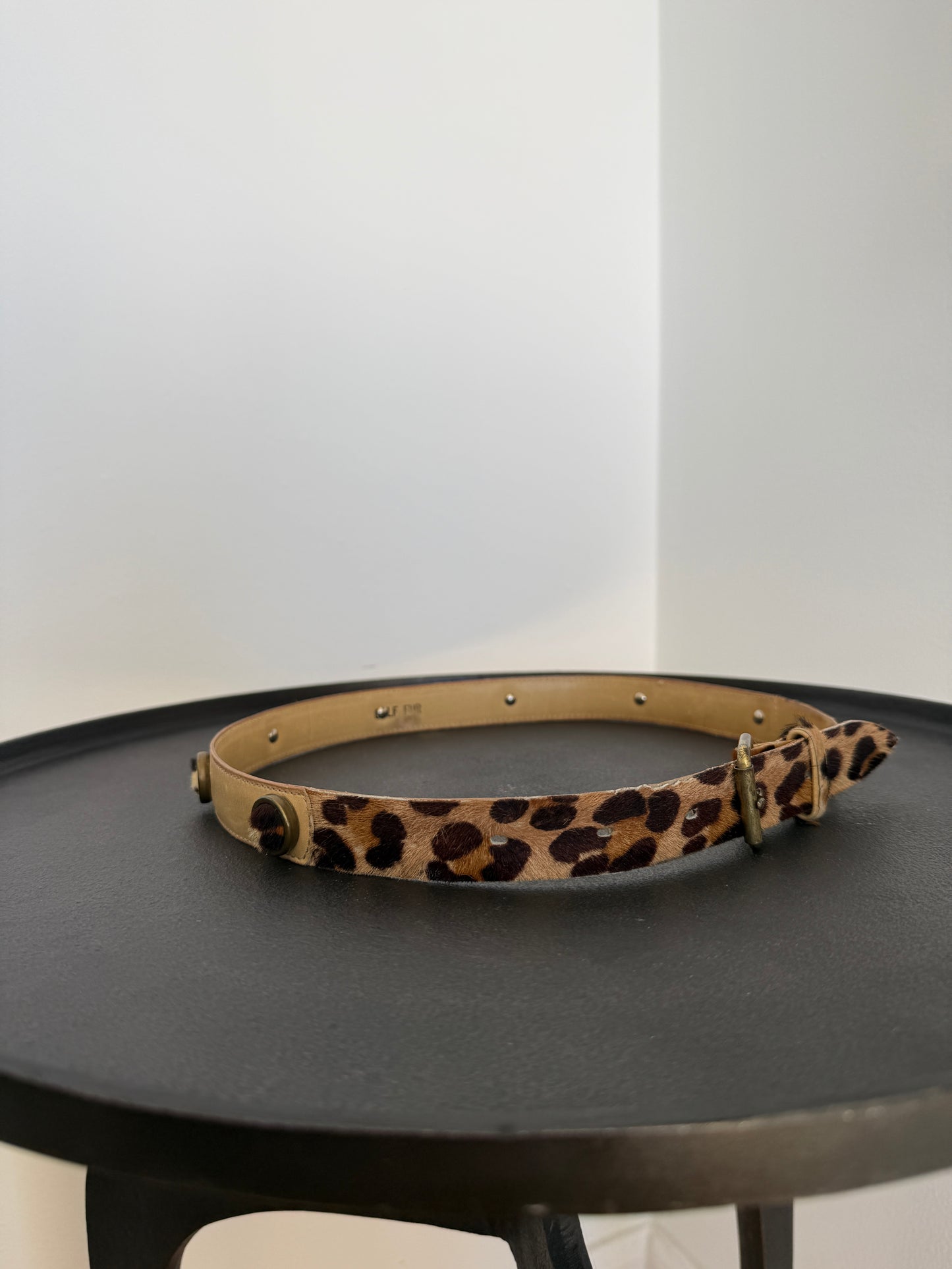Calf Hair Leo Belt