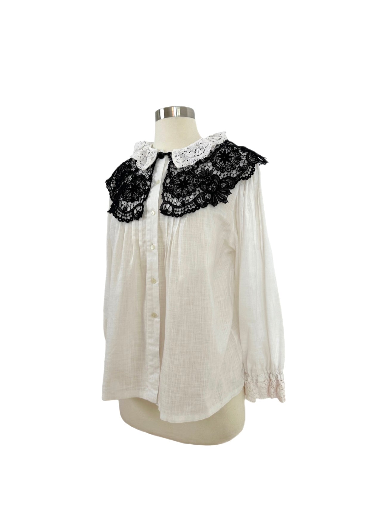 Linen shirt adorned by Jen Wonders