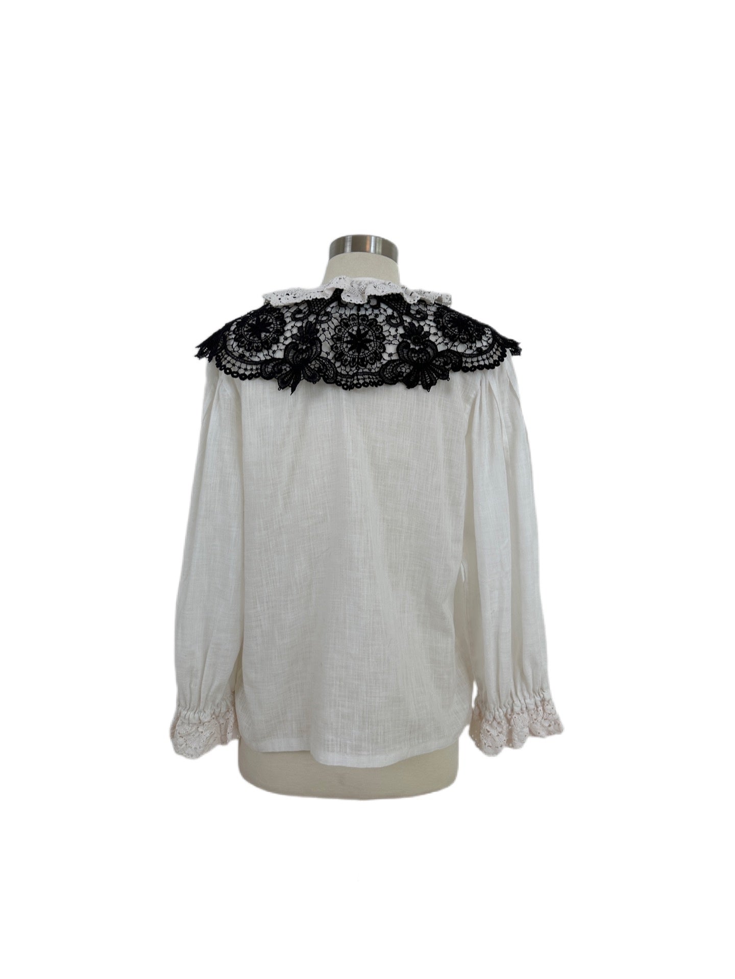 Linen shirt adorned by Jen Wonders