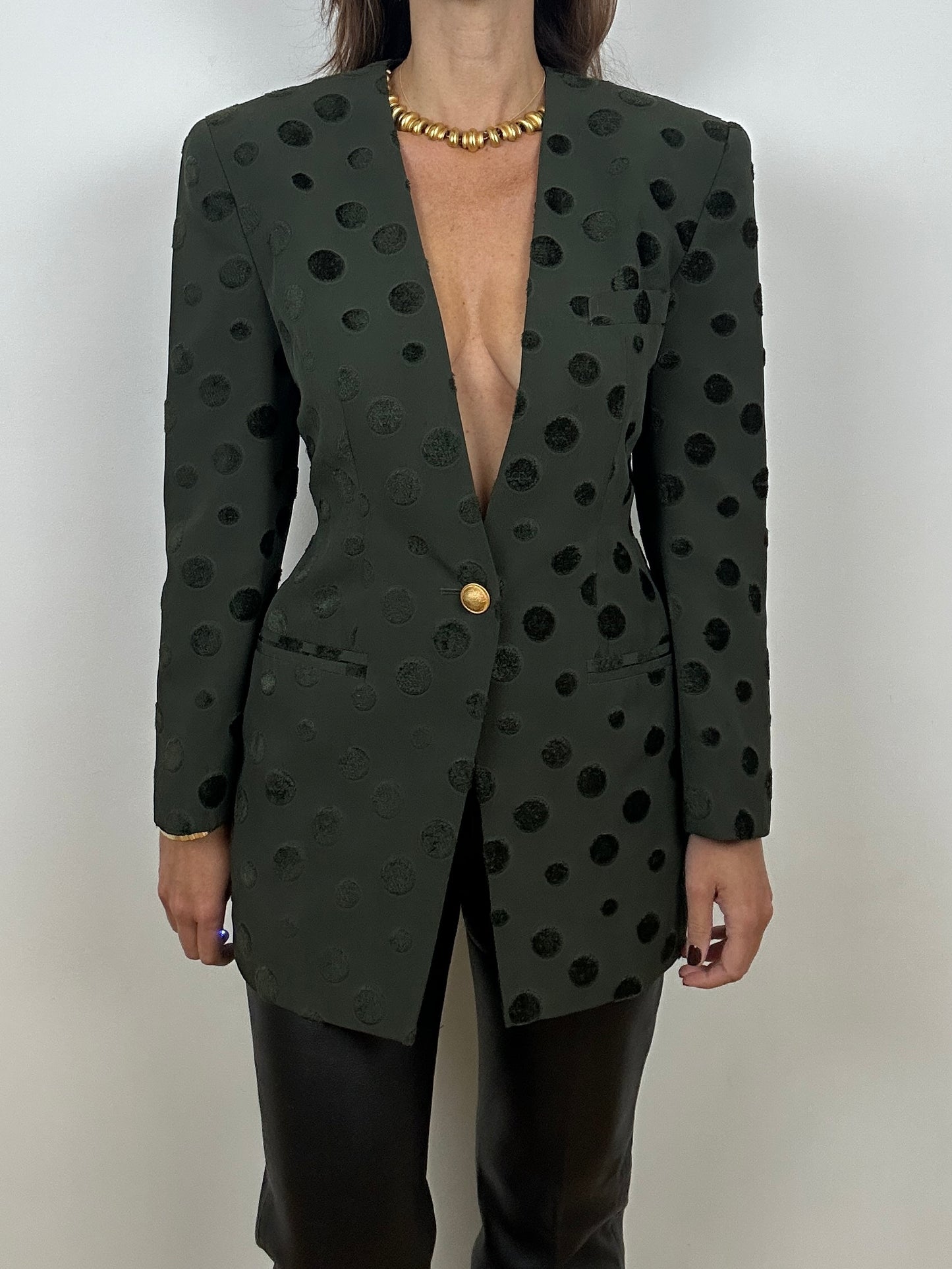 Polka Dot Blazer