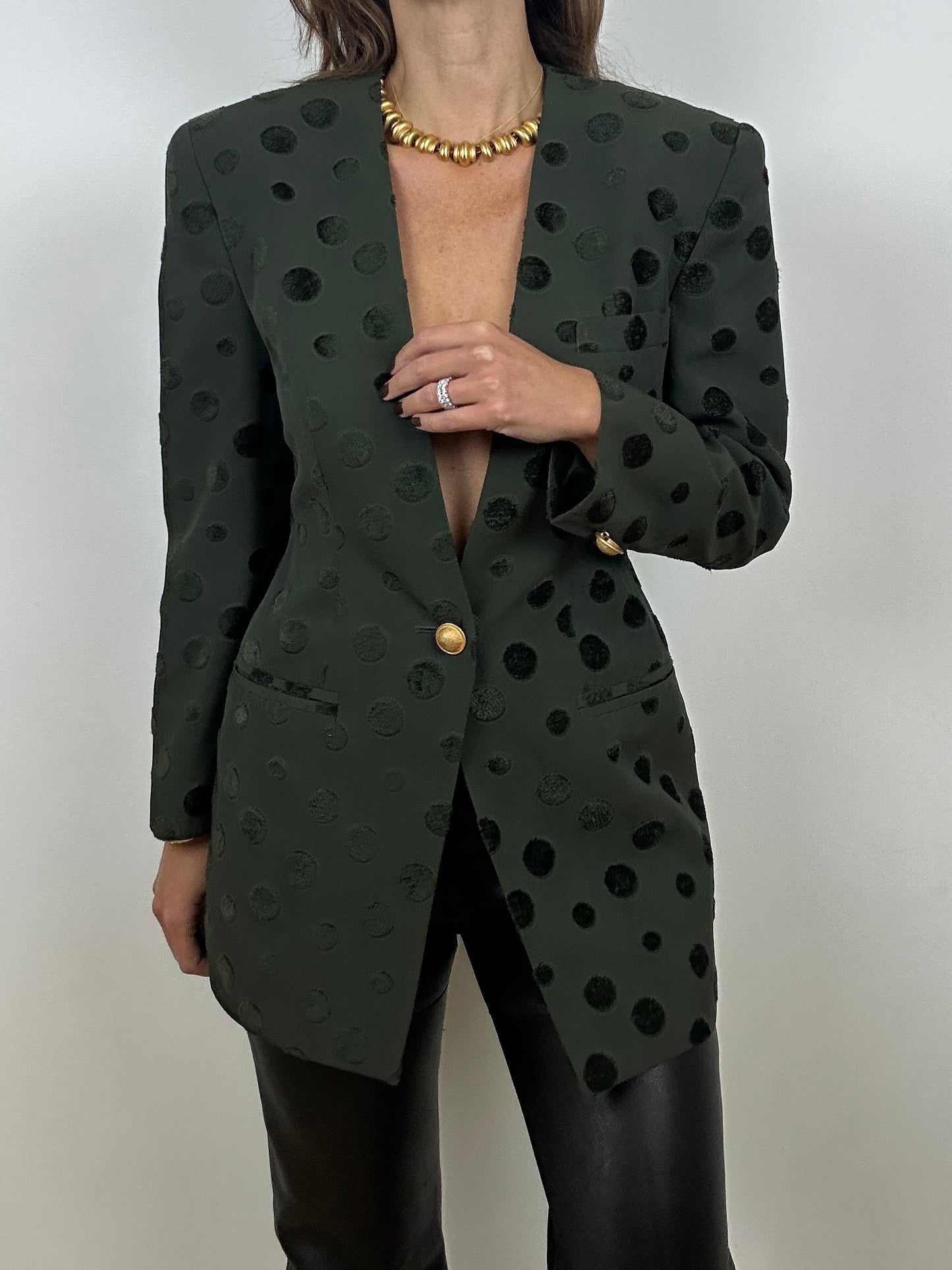Polka Dot Blazer