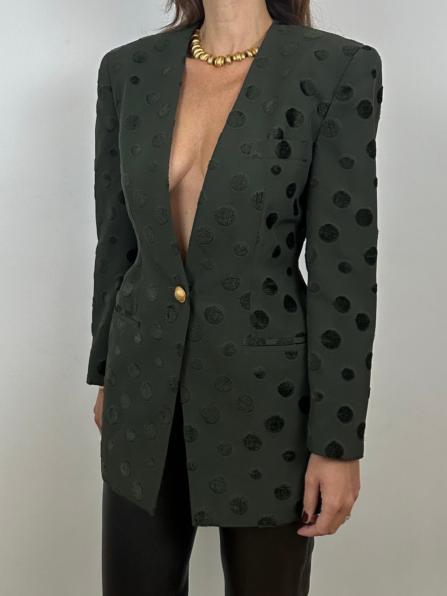 Polka Dot Blazer