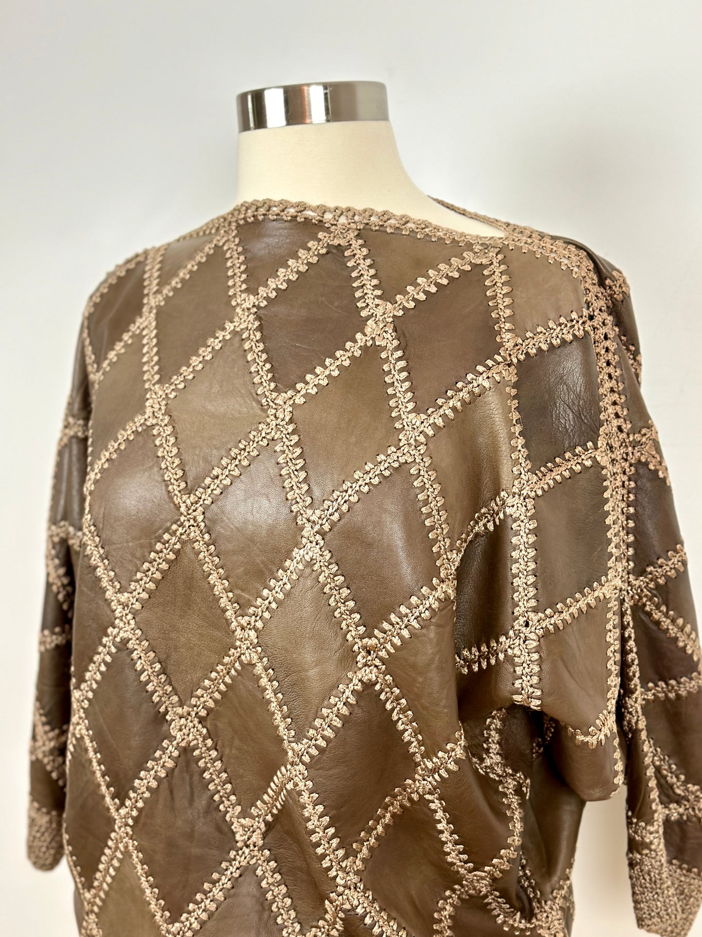 Leather Sweater