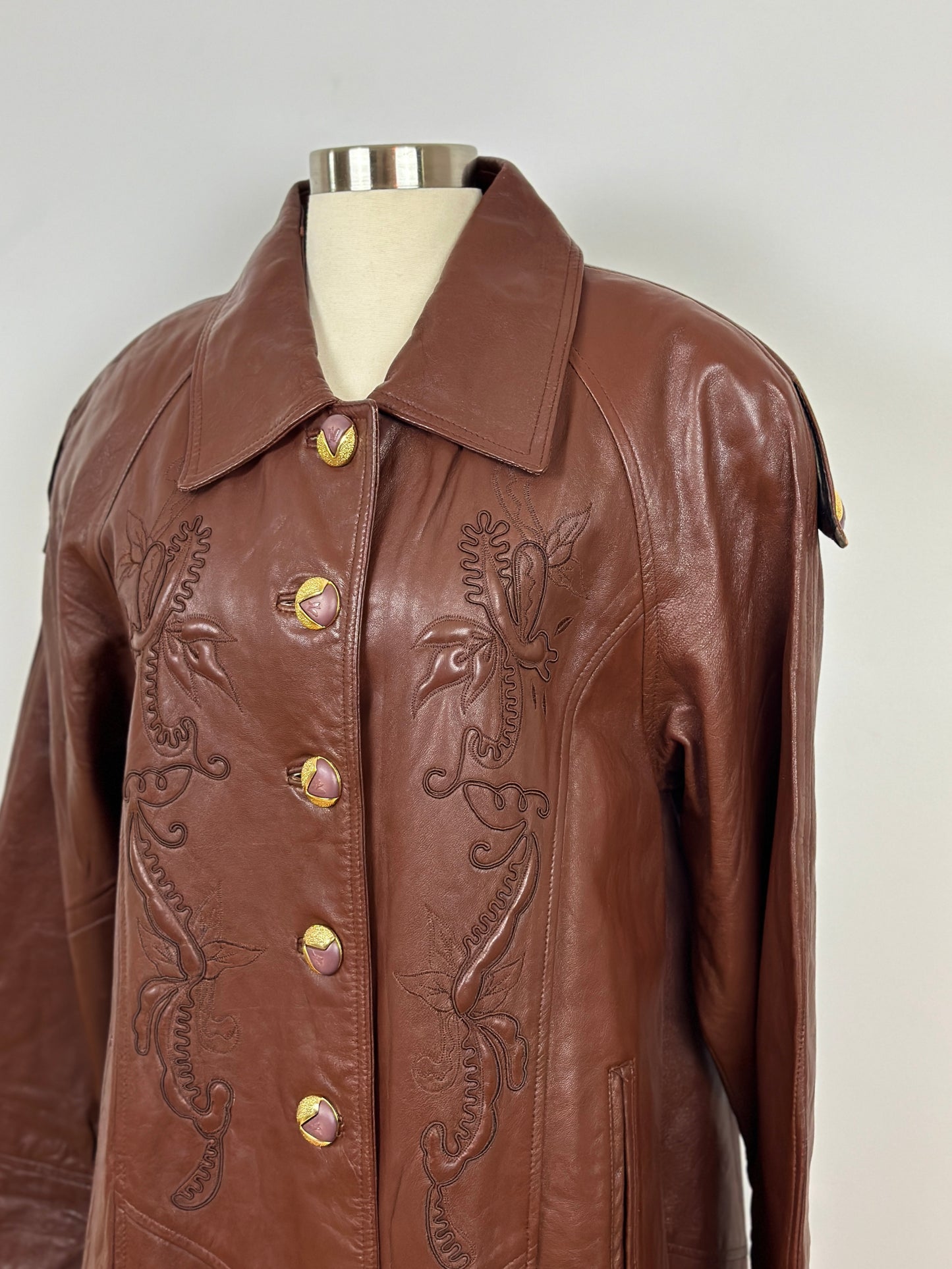 Brown Leather coat
