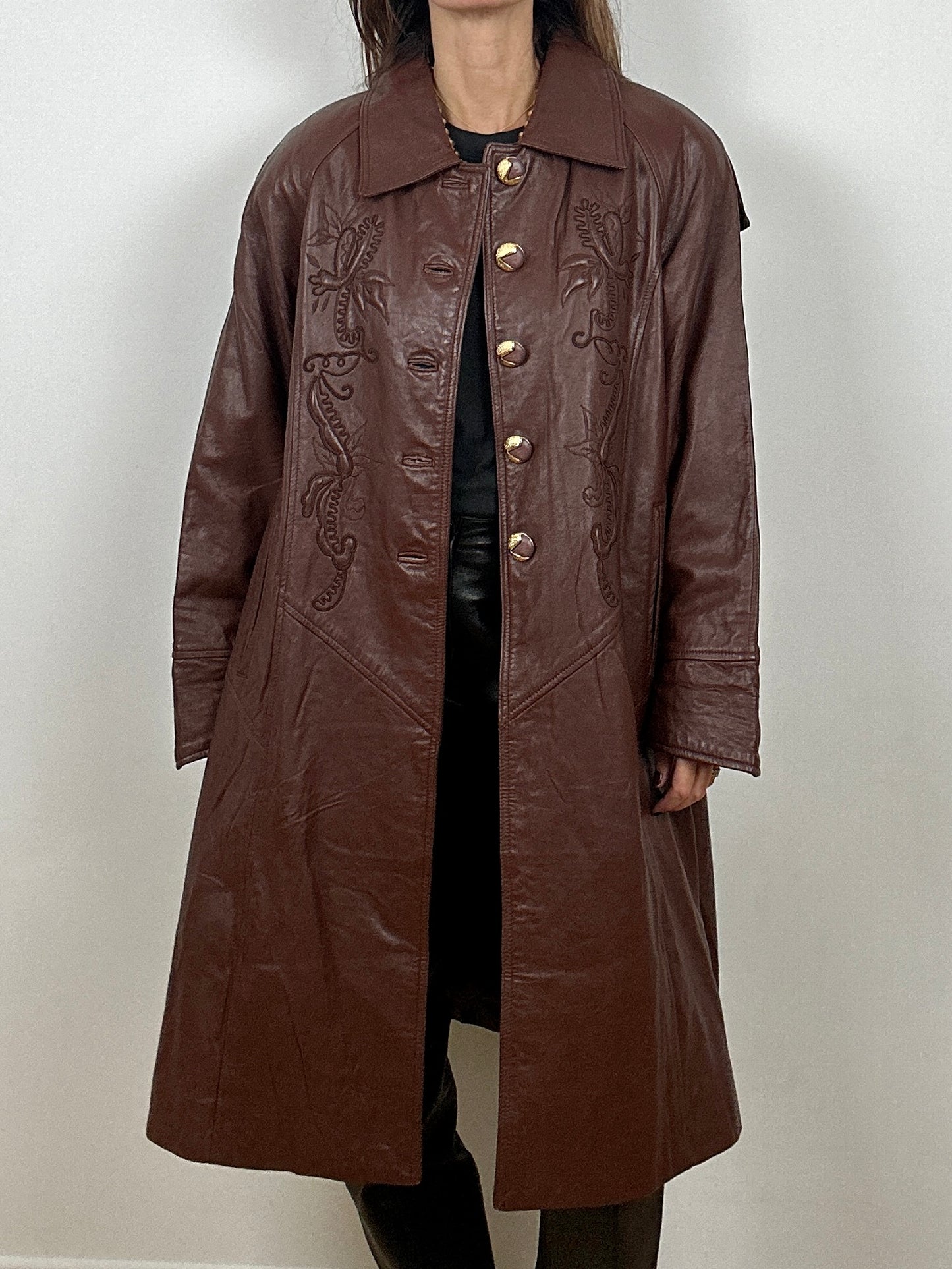 Brown Leather coat