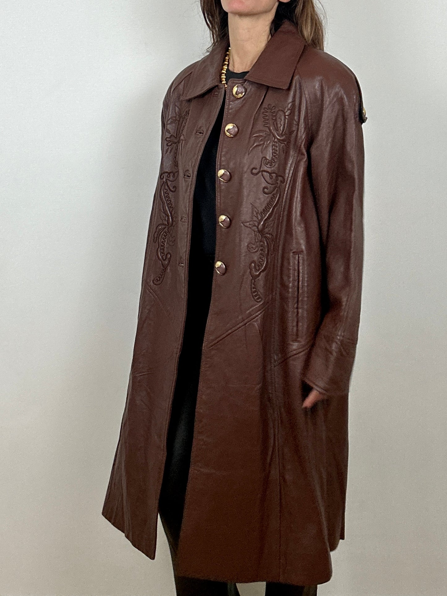 Brown Leather coat
