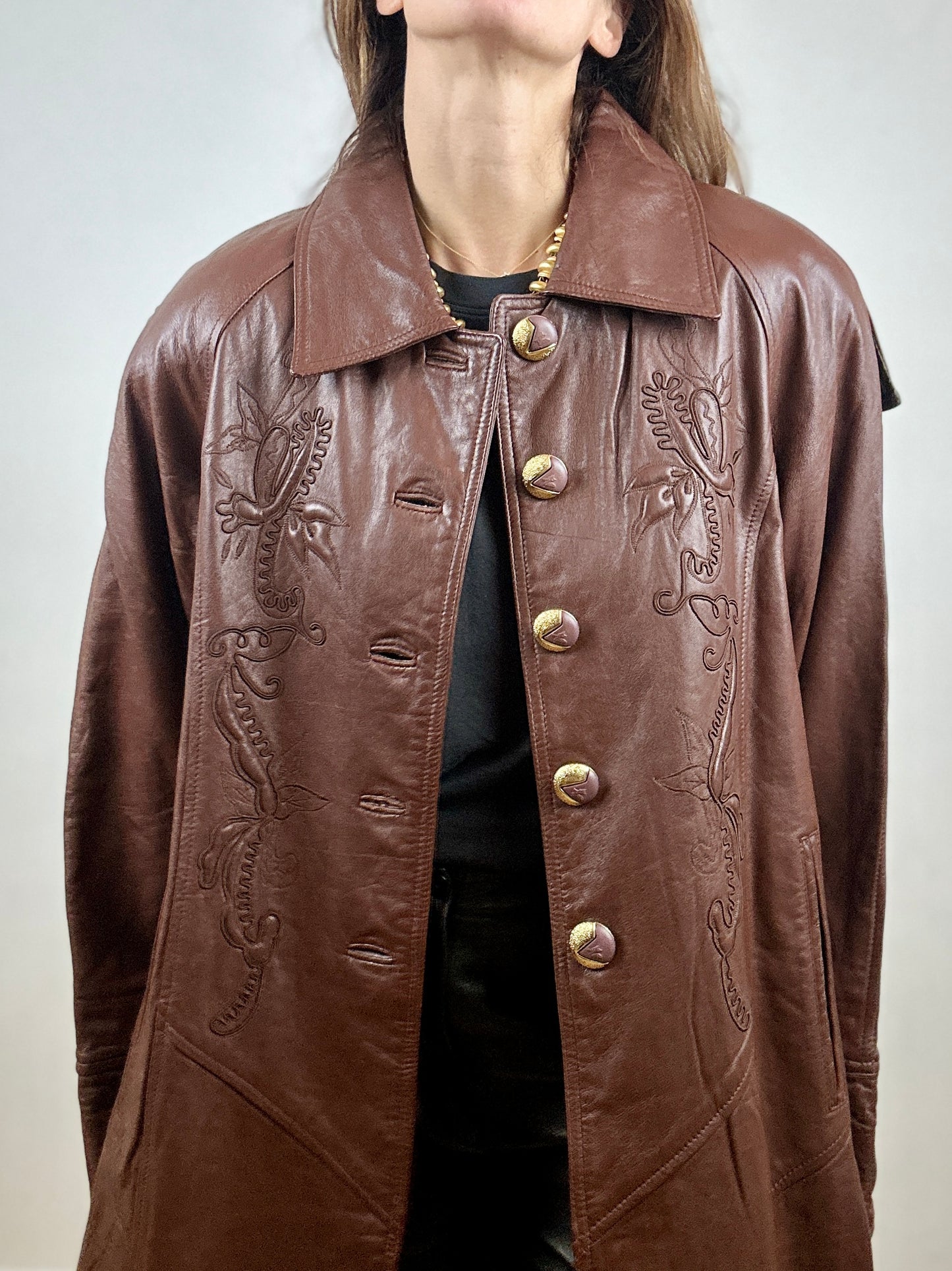 Brown Leather coat