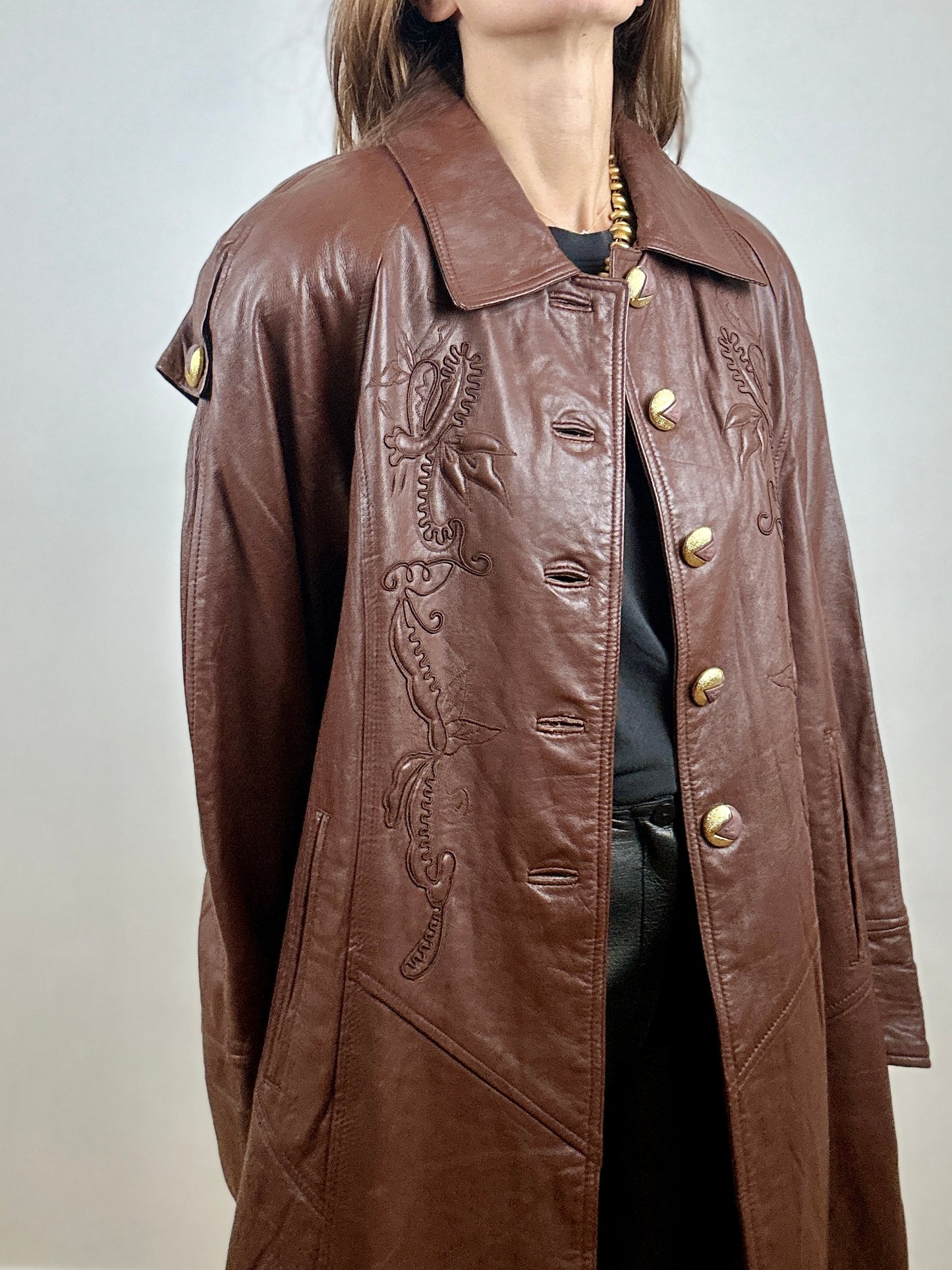 Brown Leather coat