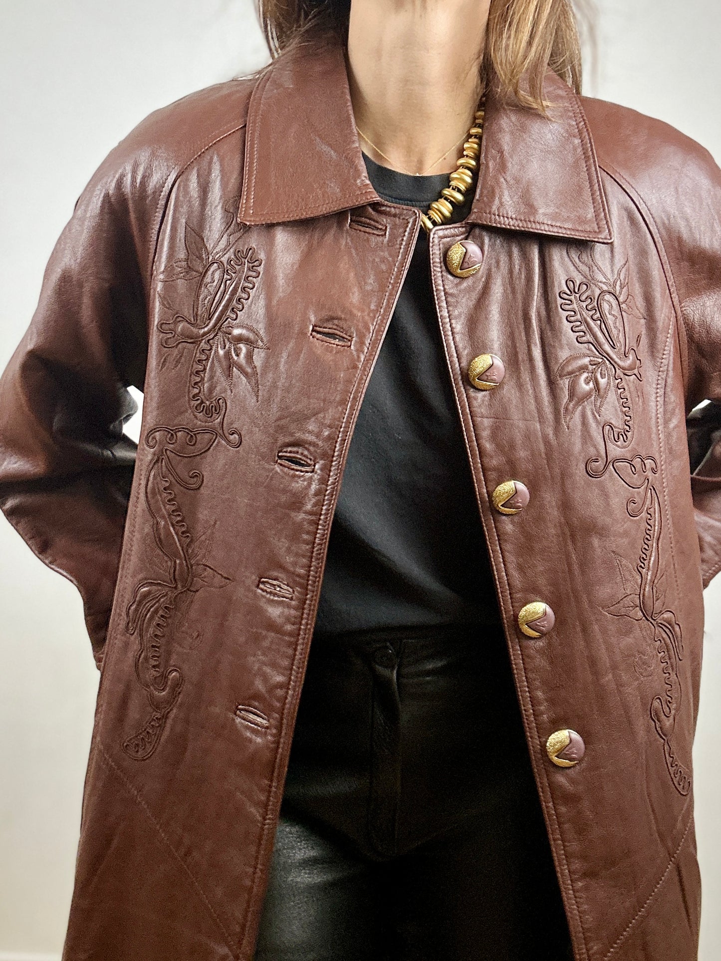 Brown Leather coat