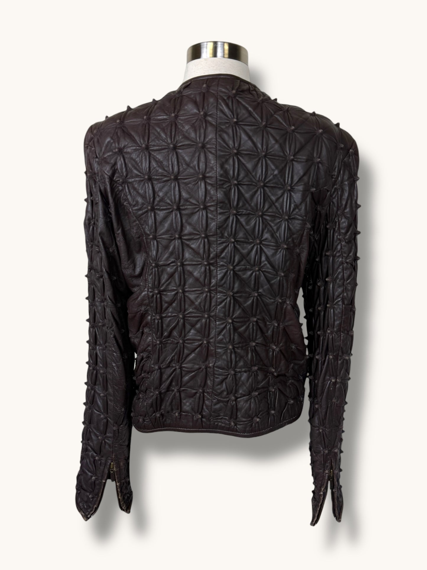 Textured Leather Jacket