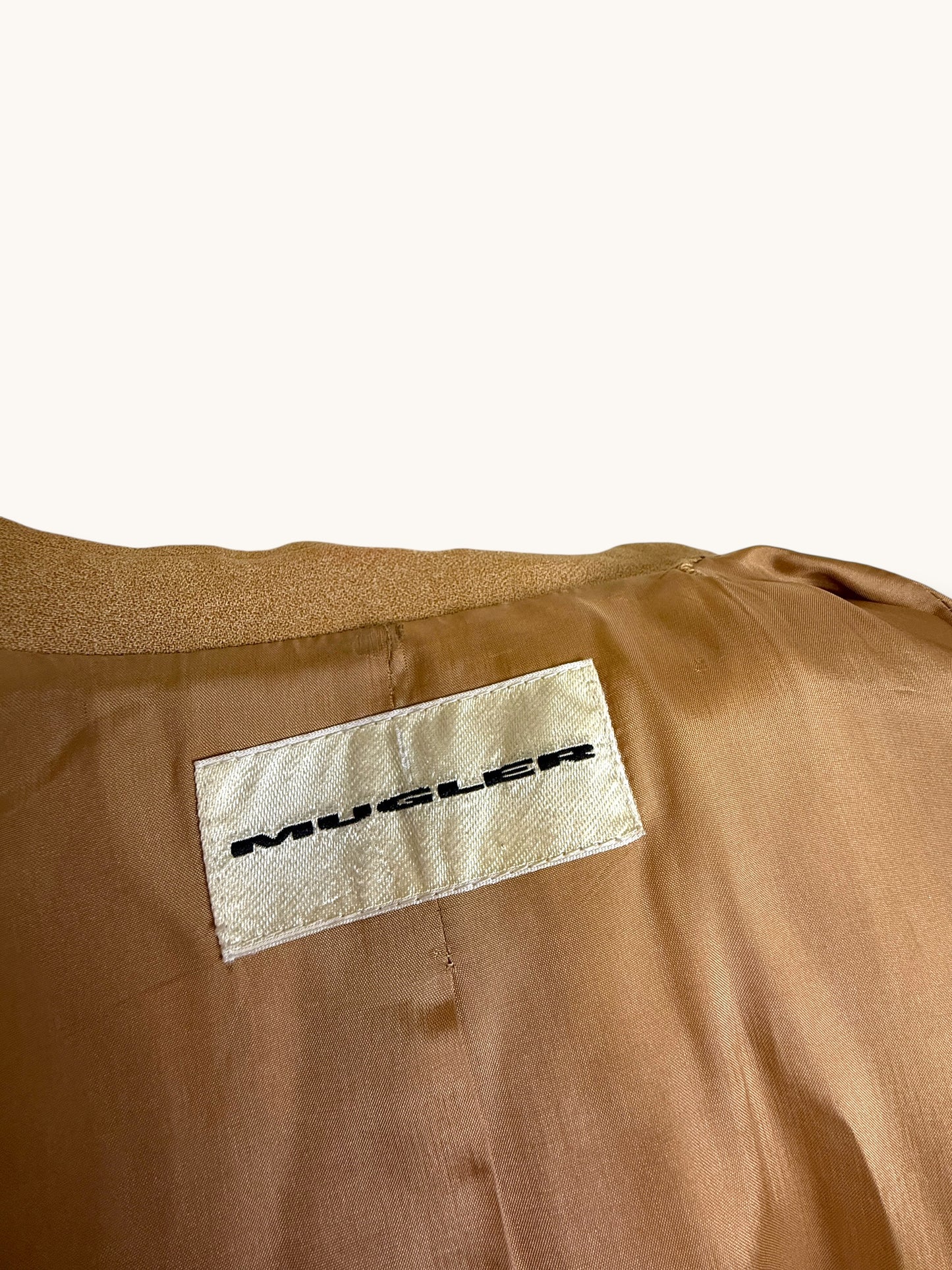 Mugler Camel Blazer