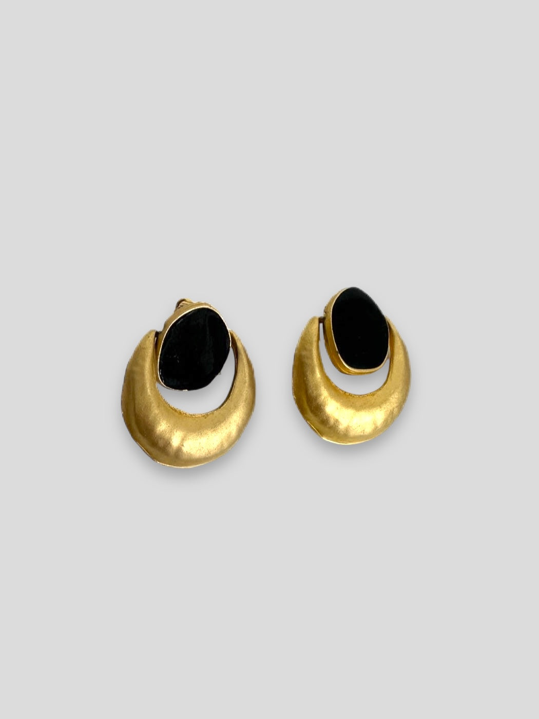 Black x Gold Earrings
