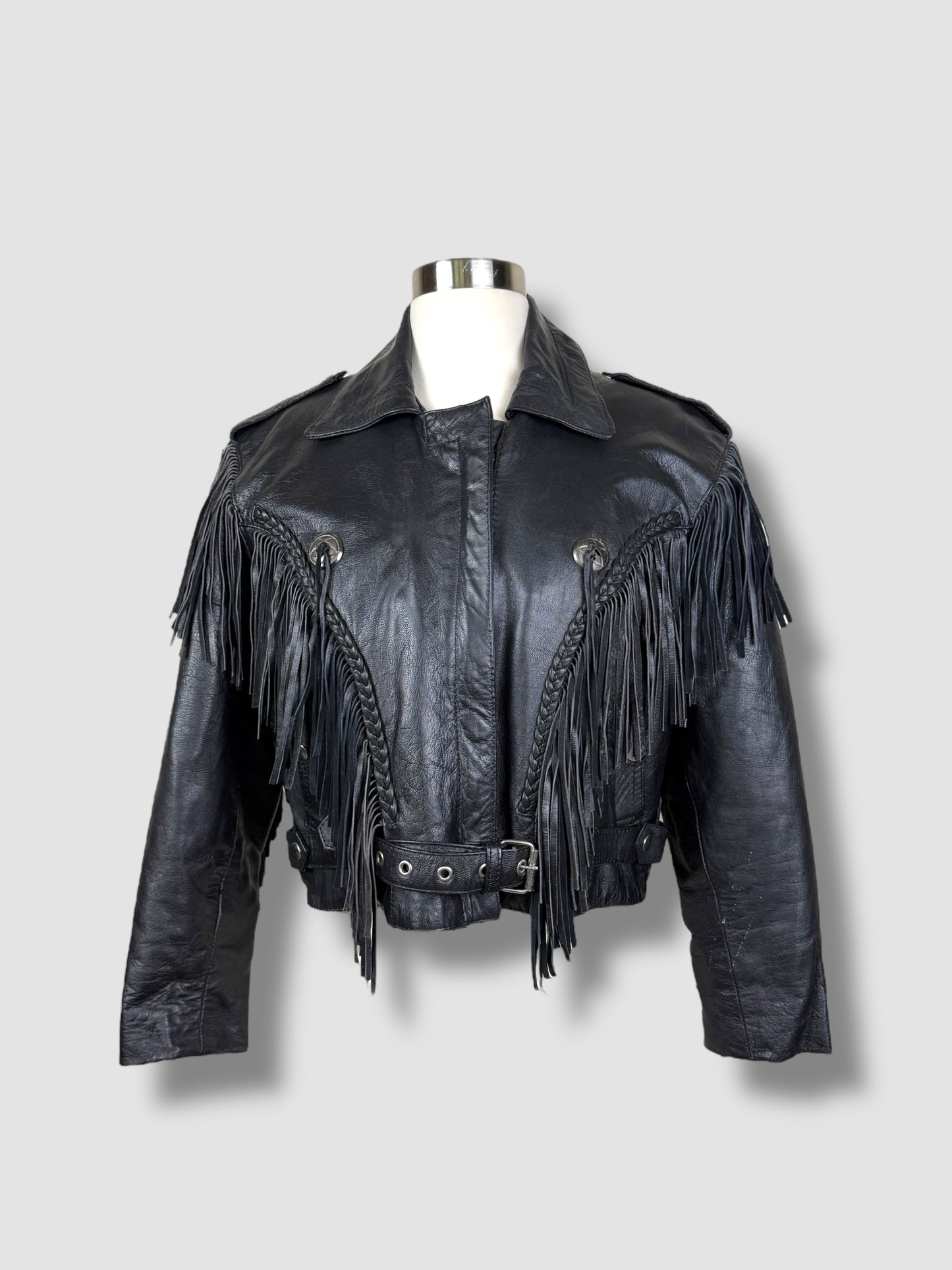 Fringe Leather Jacket