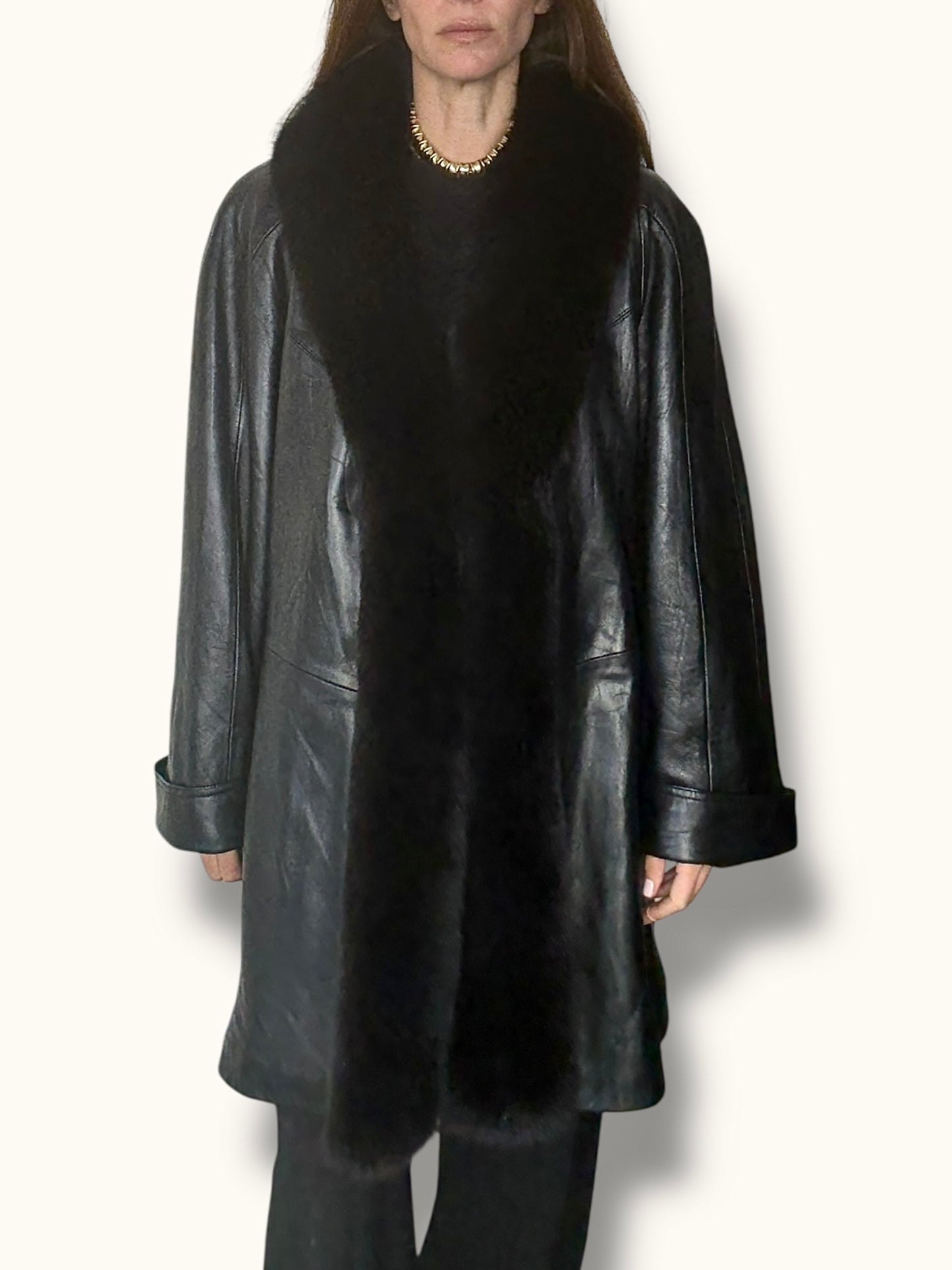 Leather & Fox Coat