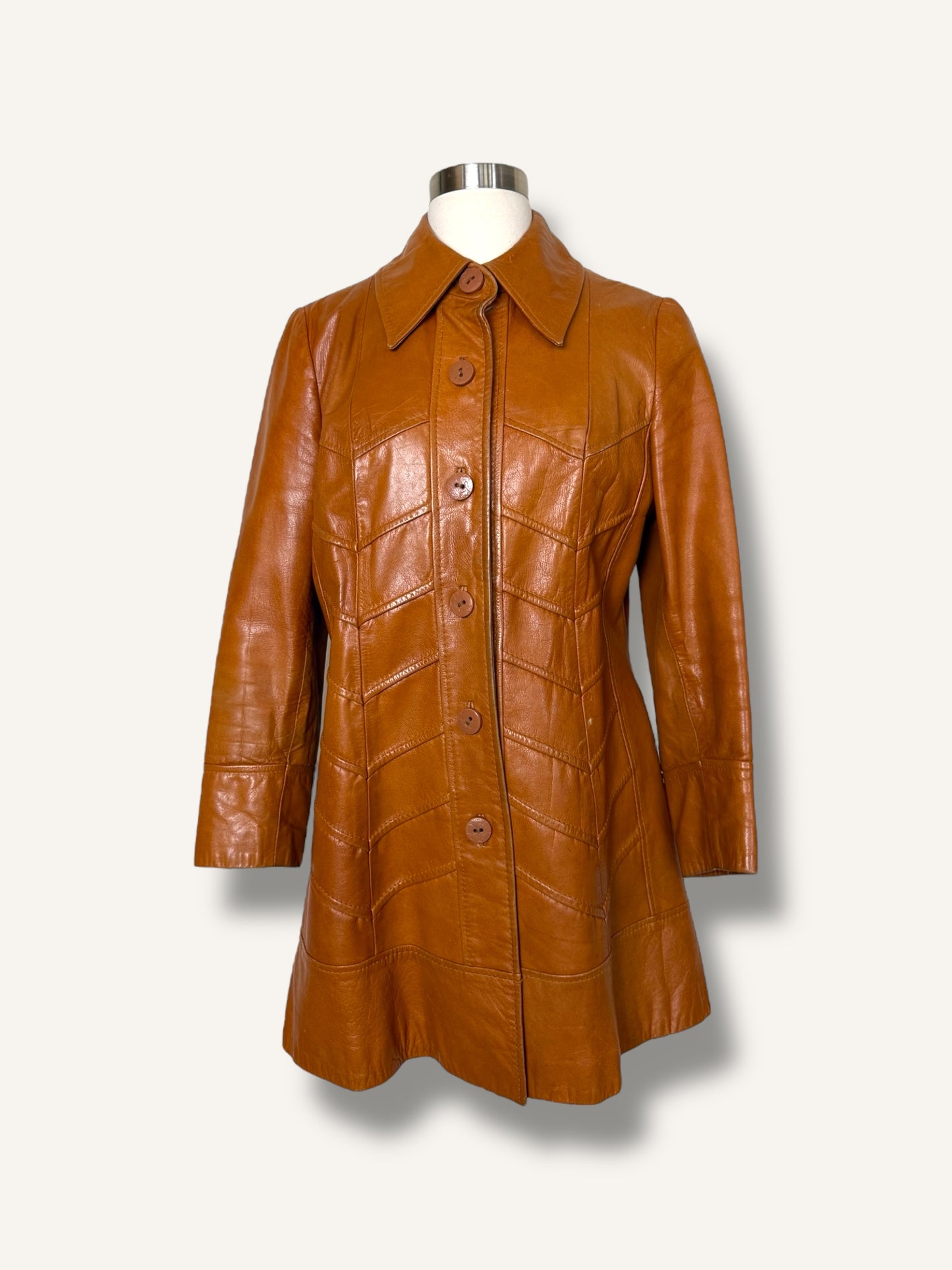 70's Leather Coat