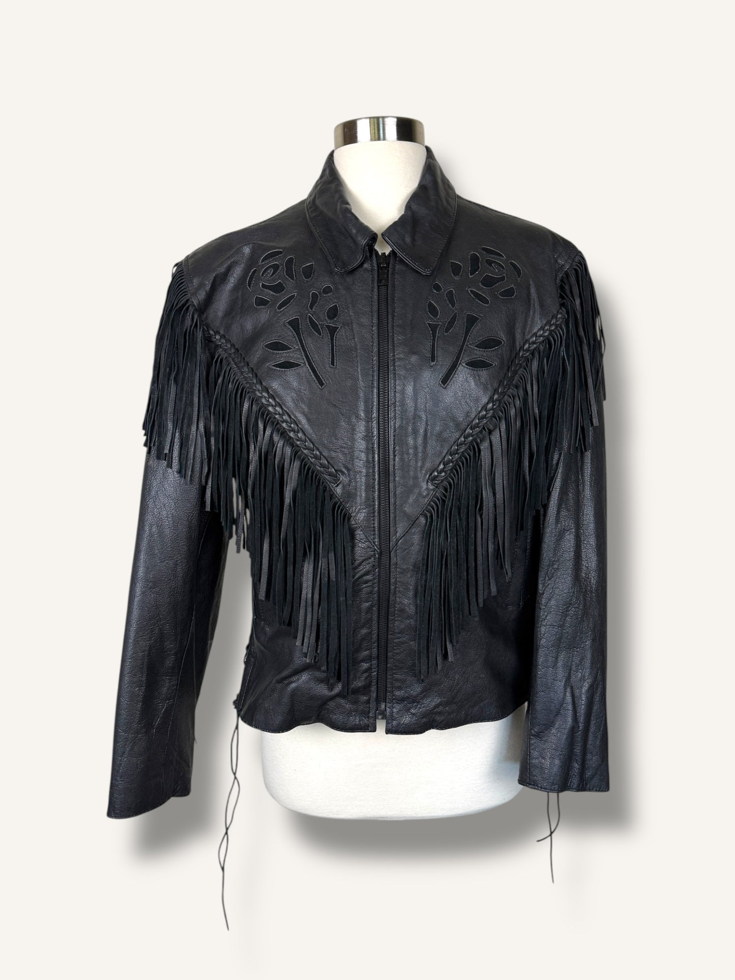 Fringe Leather Jacket