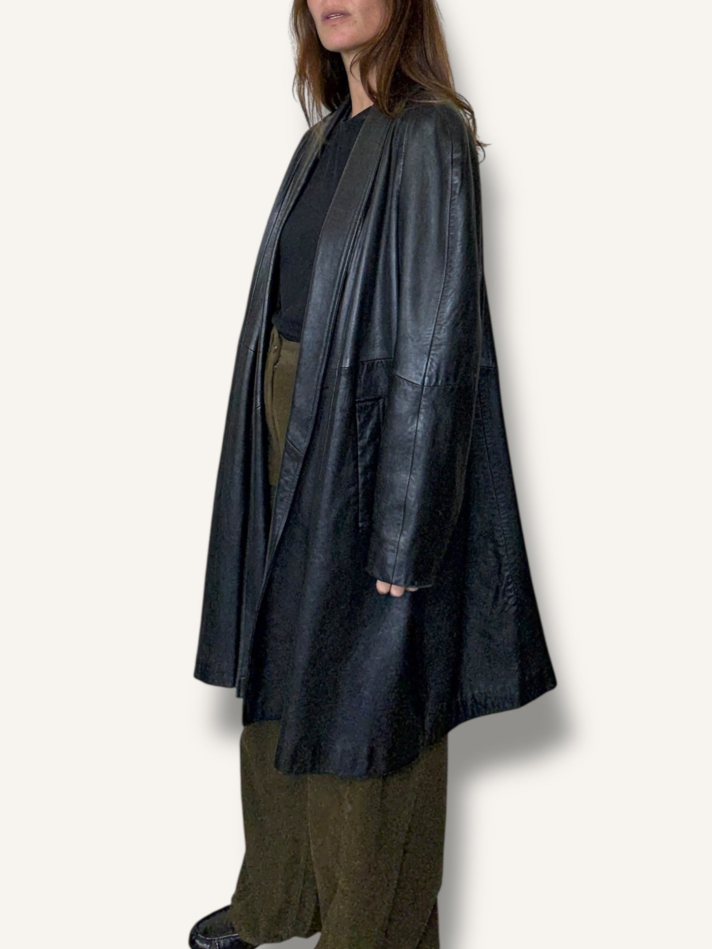 Long Leather Coat