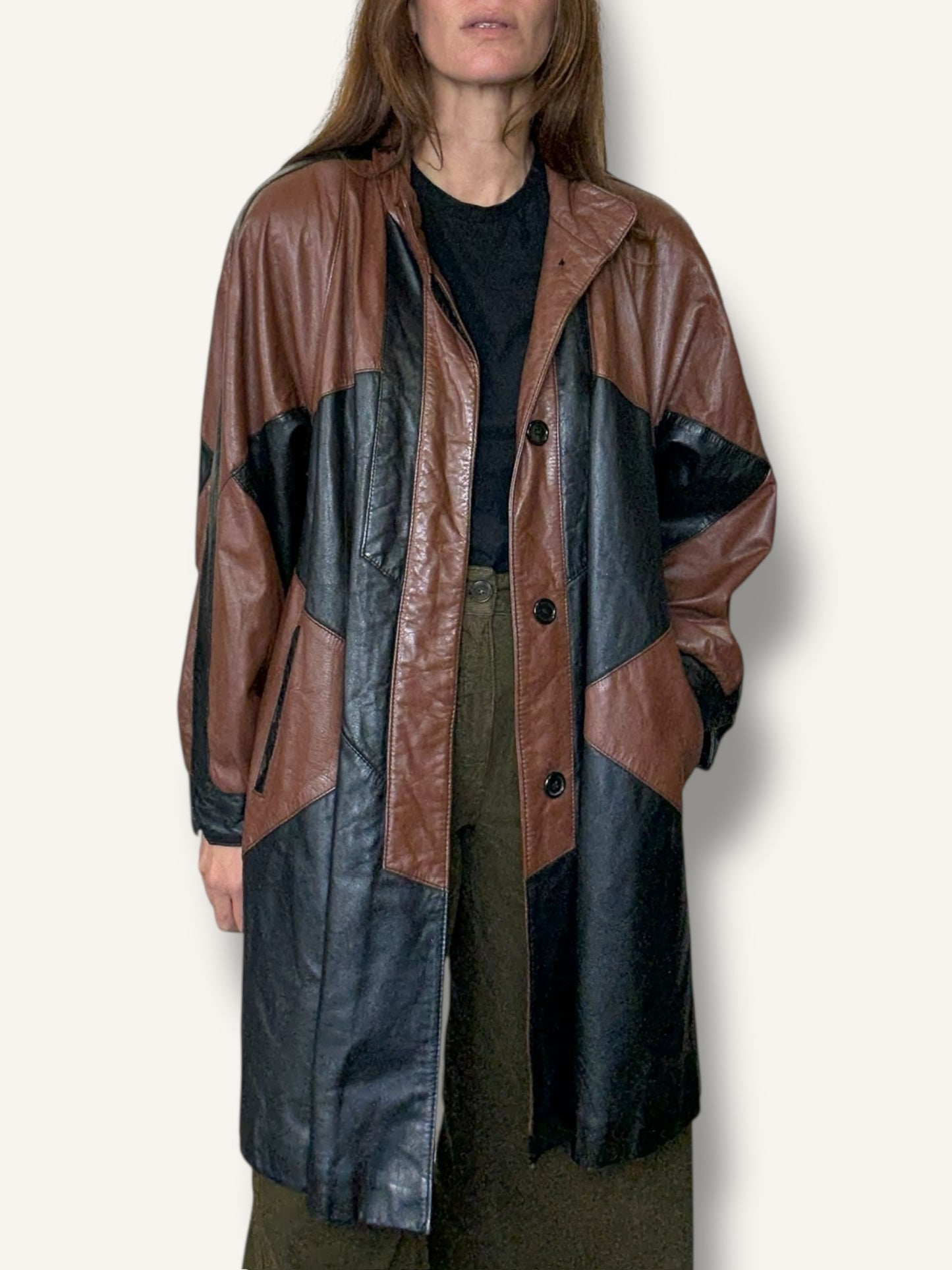 Patchwork Leather Jacket