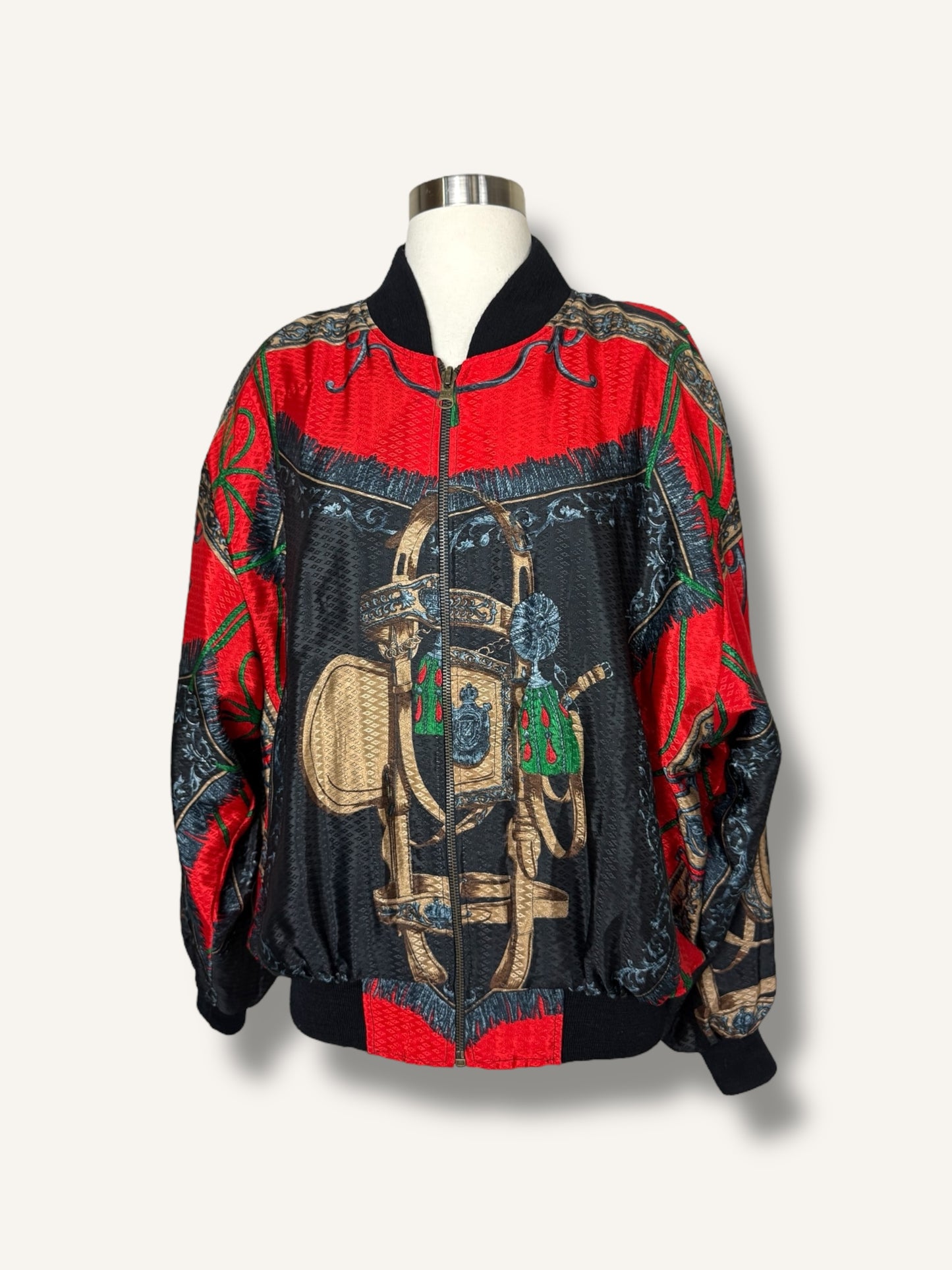Scarf Print Bomber