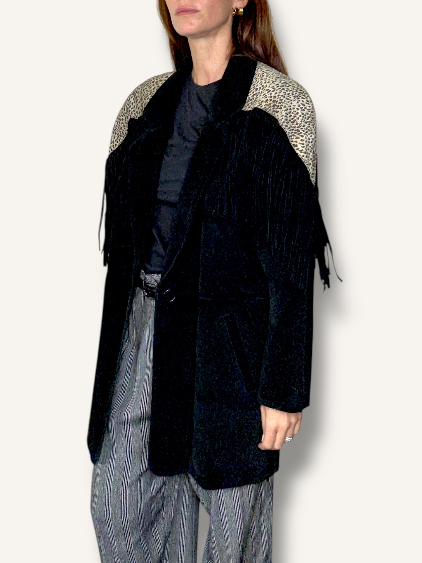 Suede Fringe Jacket