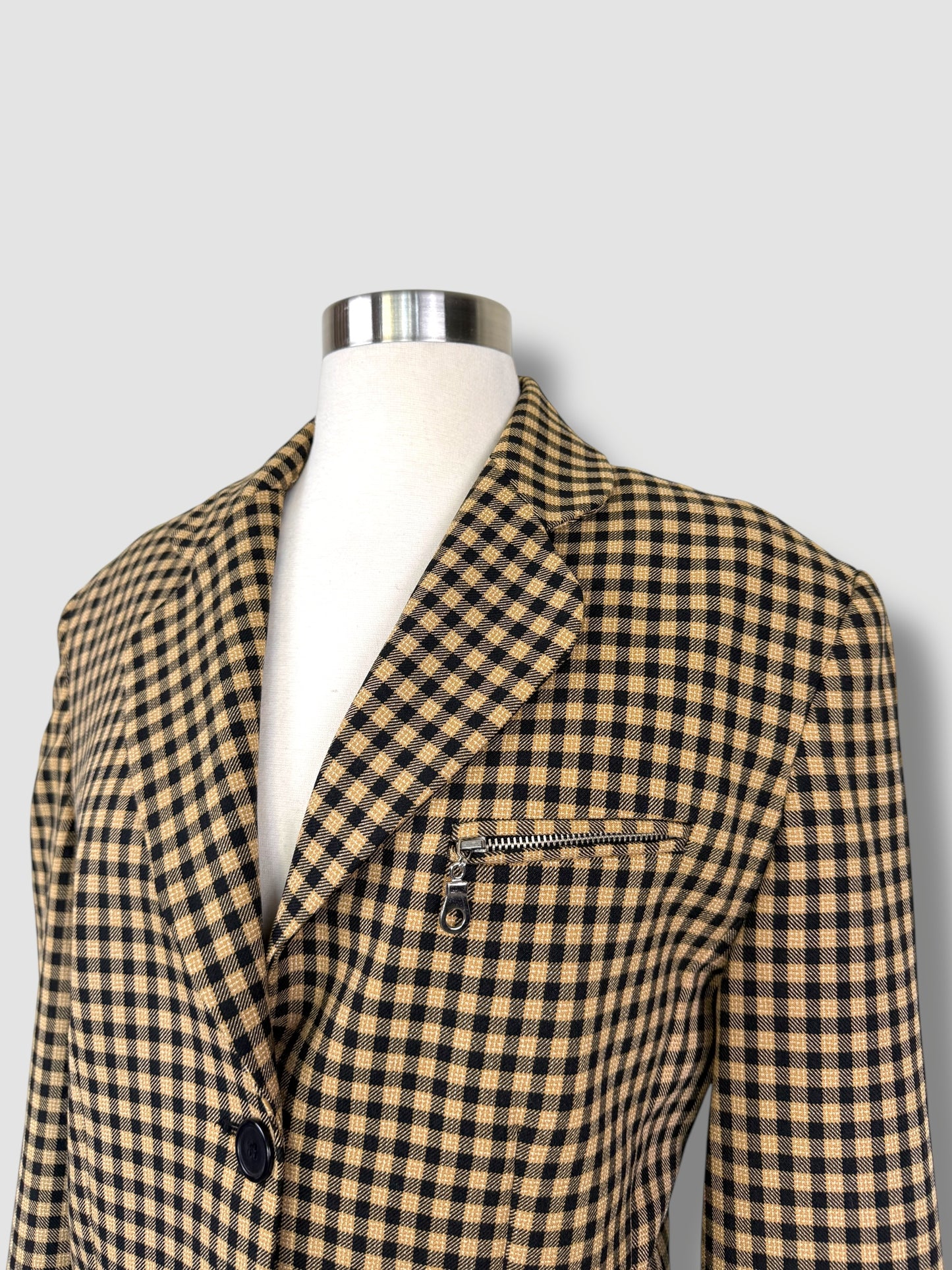 Gingham Blazer