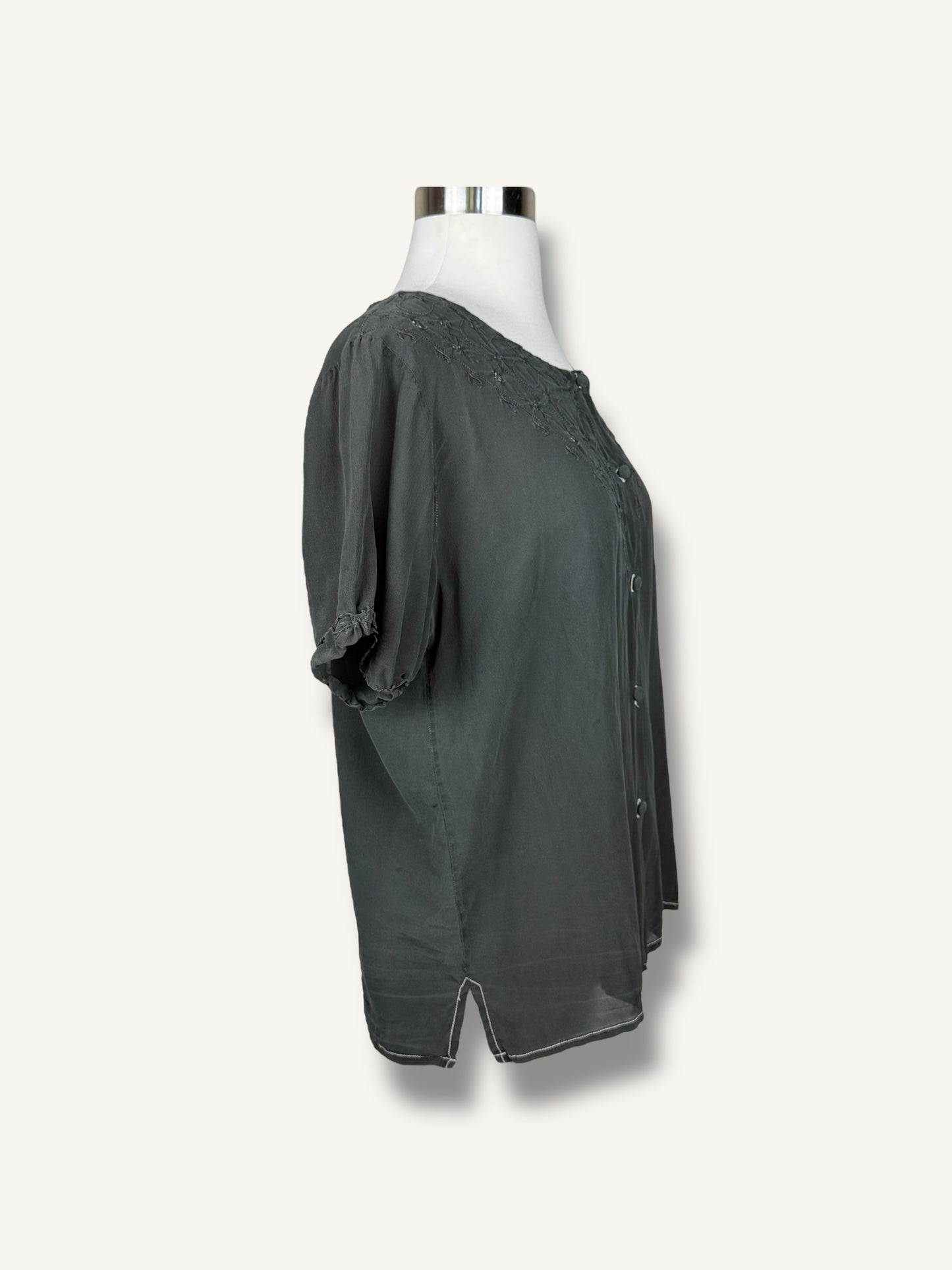 Vintage Black Blouse