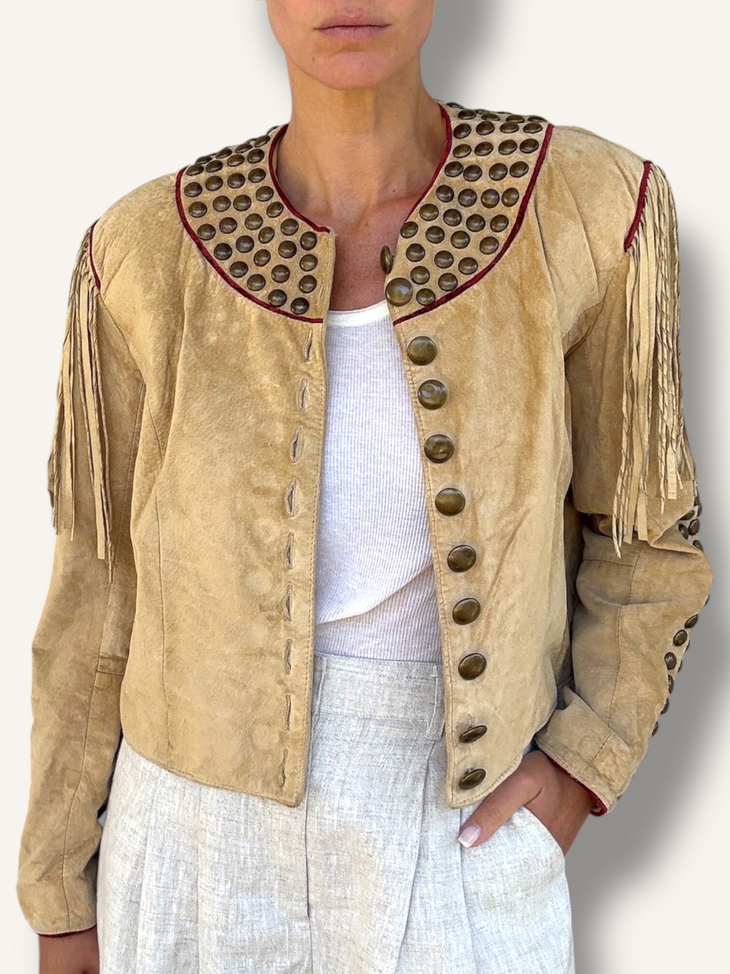Studded Suede Jacket