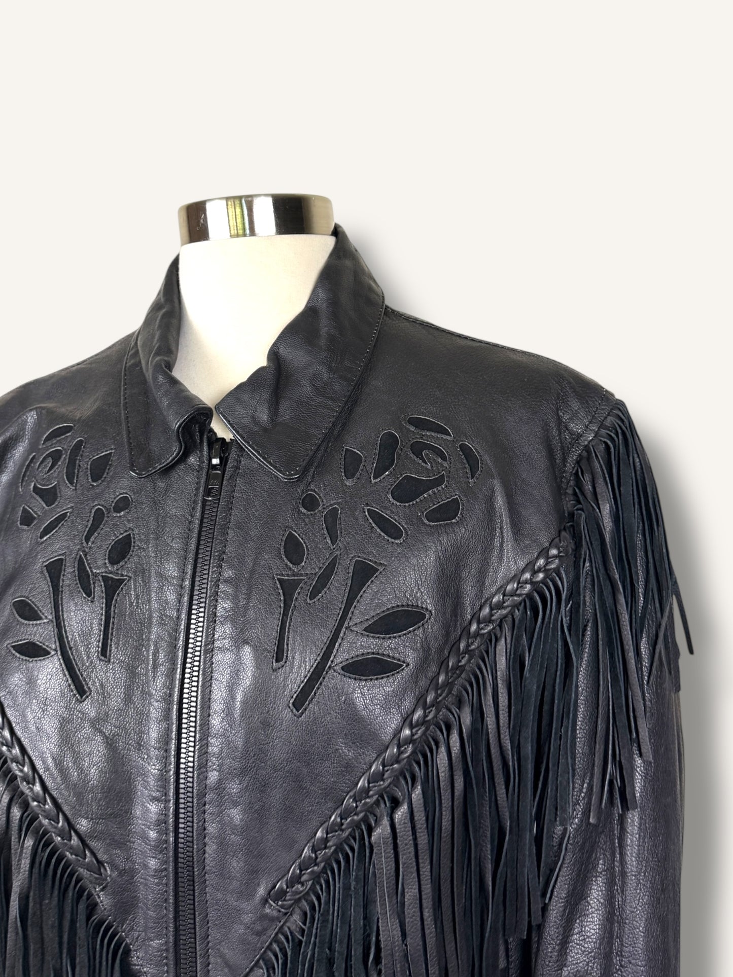 Fringe Leather Jacket