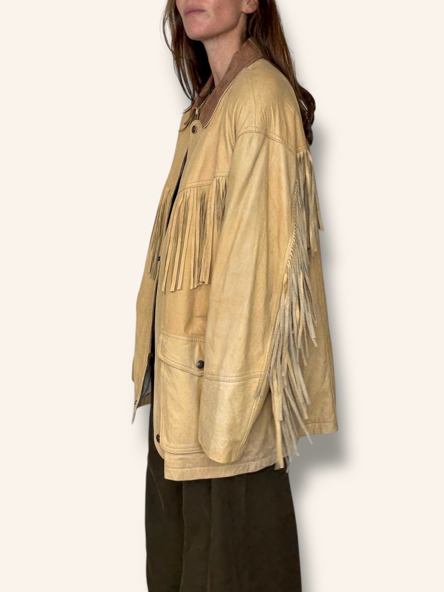 Fringe Leather Jacket