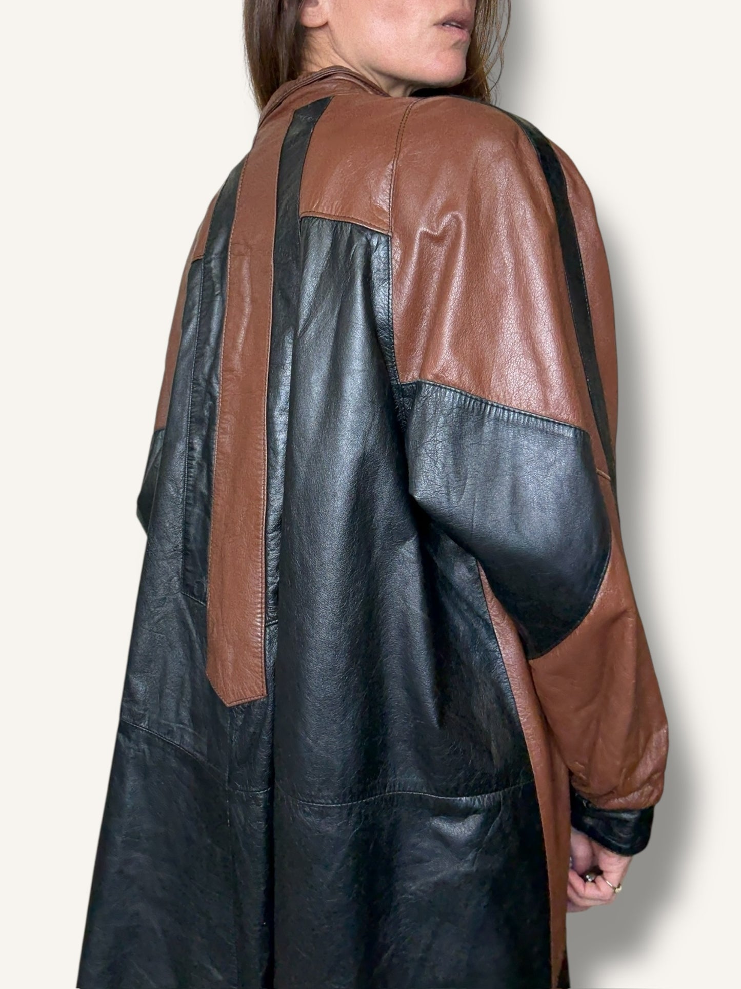 Patchwork Leather Jacket