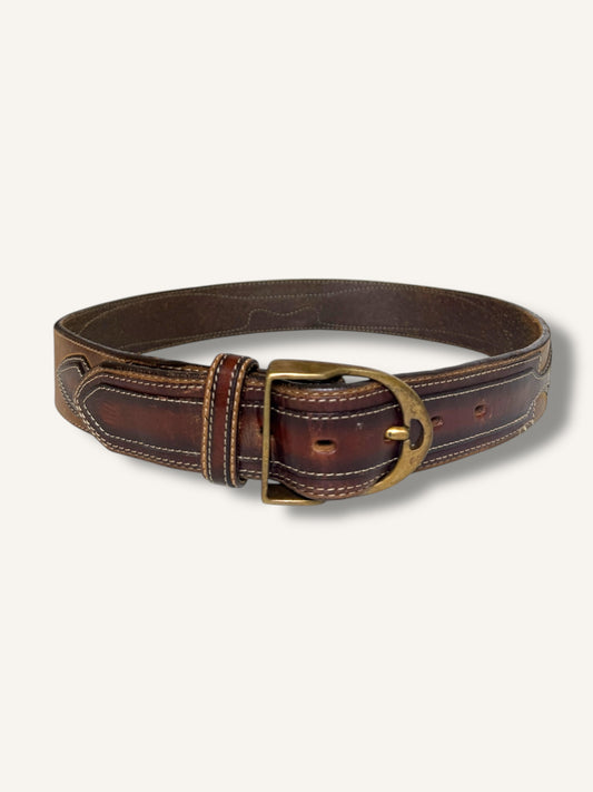 Leather and Suede Belt