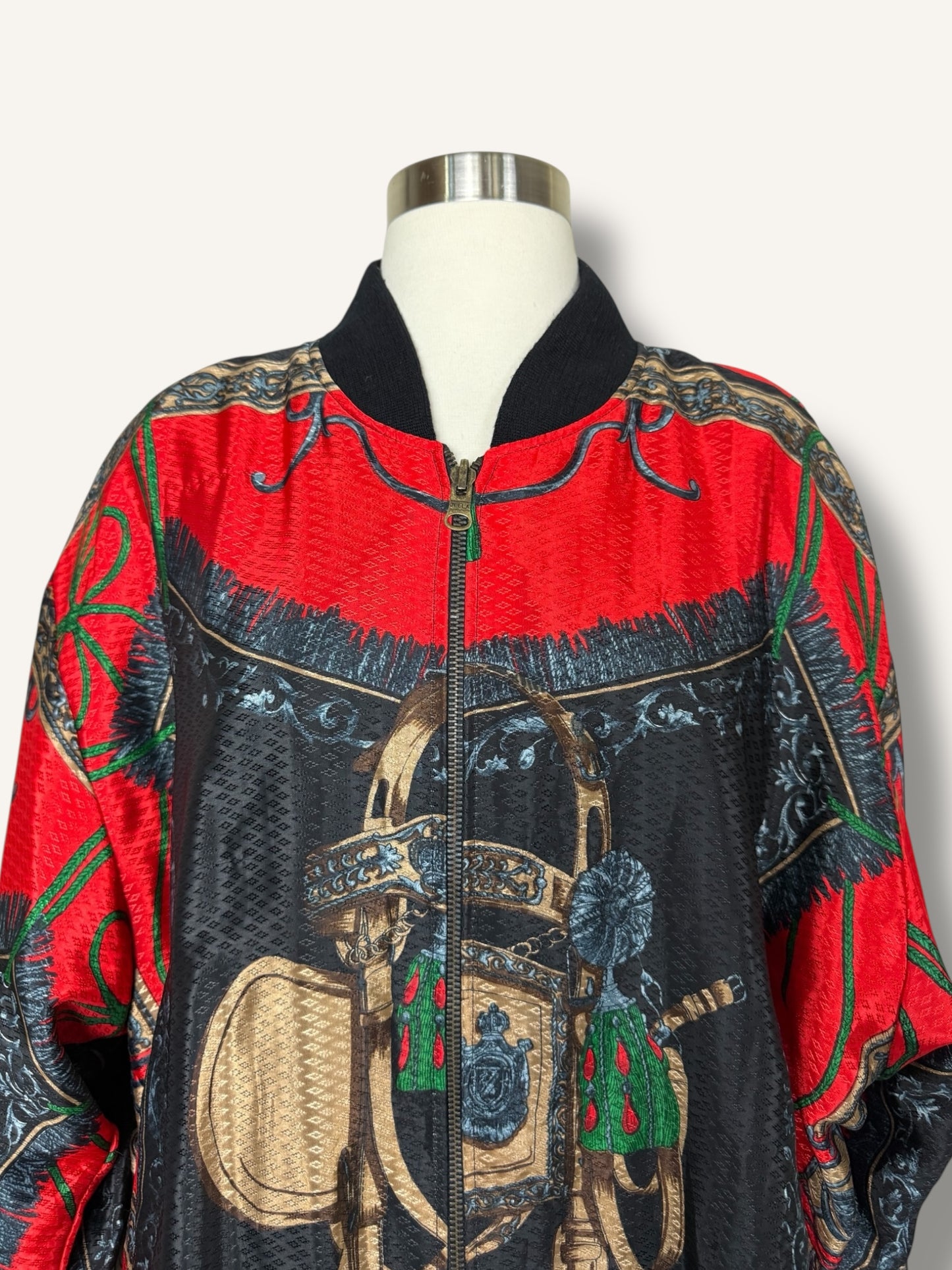 Scarf Print Bomber