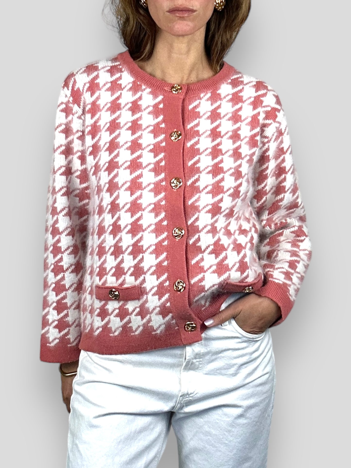 Houndstooth Cardigan