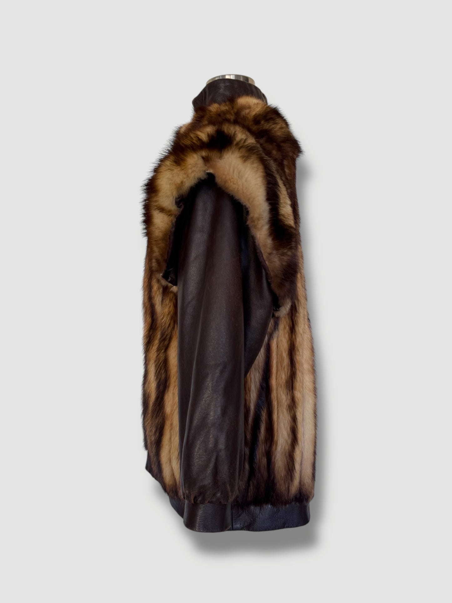 Leather Mink Coat