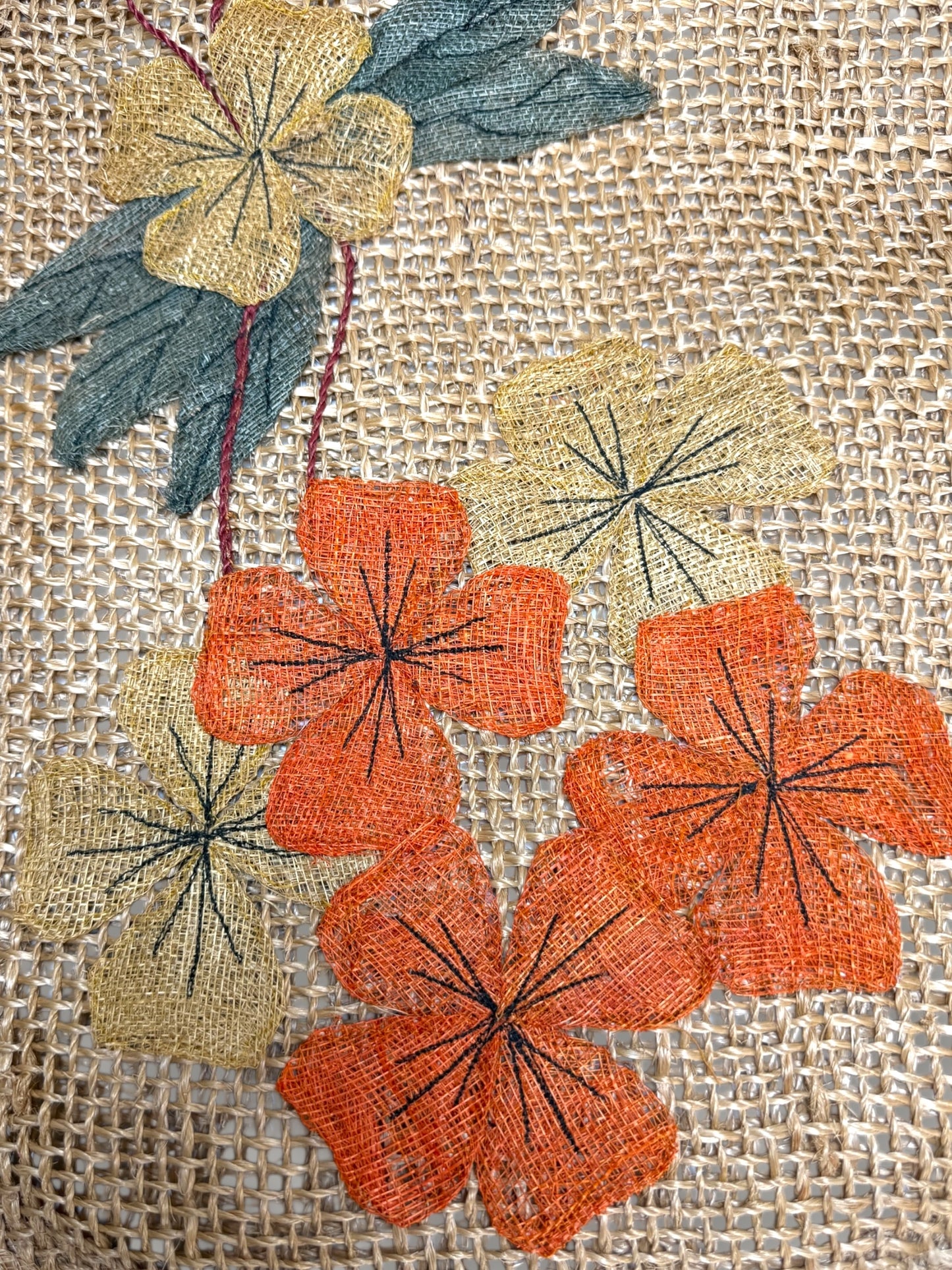 Woven straw bag