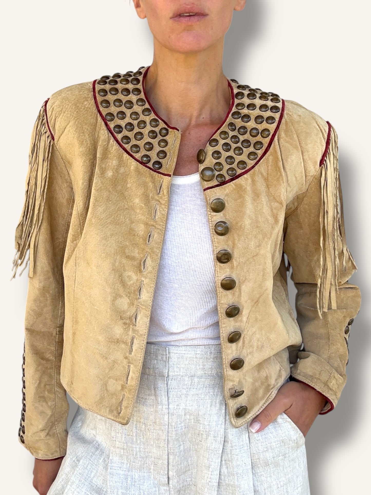 Studded Suede Jacket