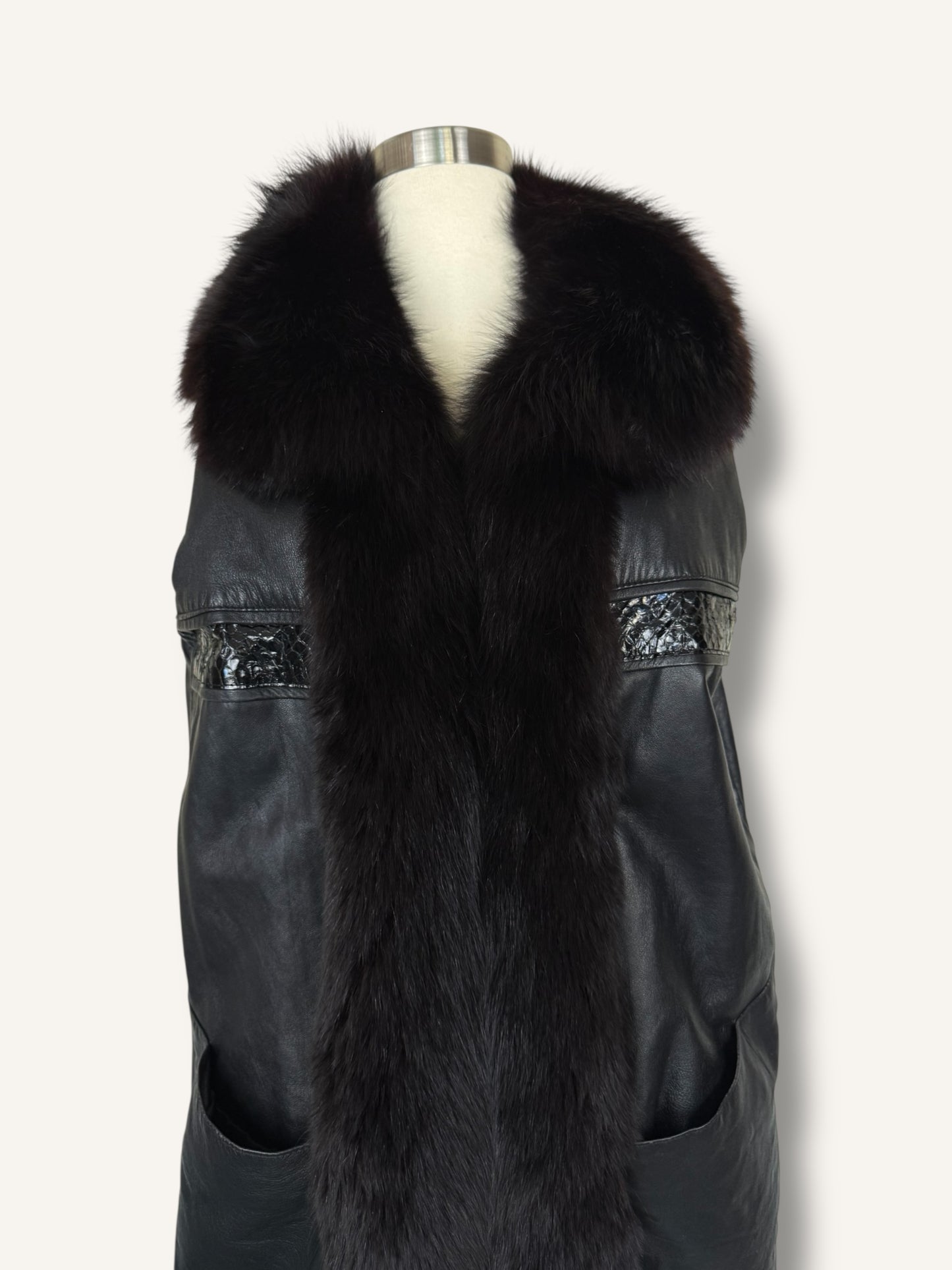 Leather & Fur Vest