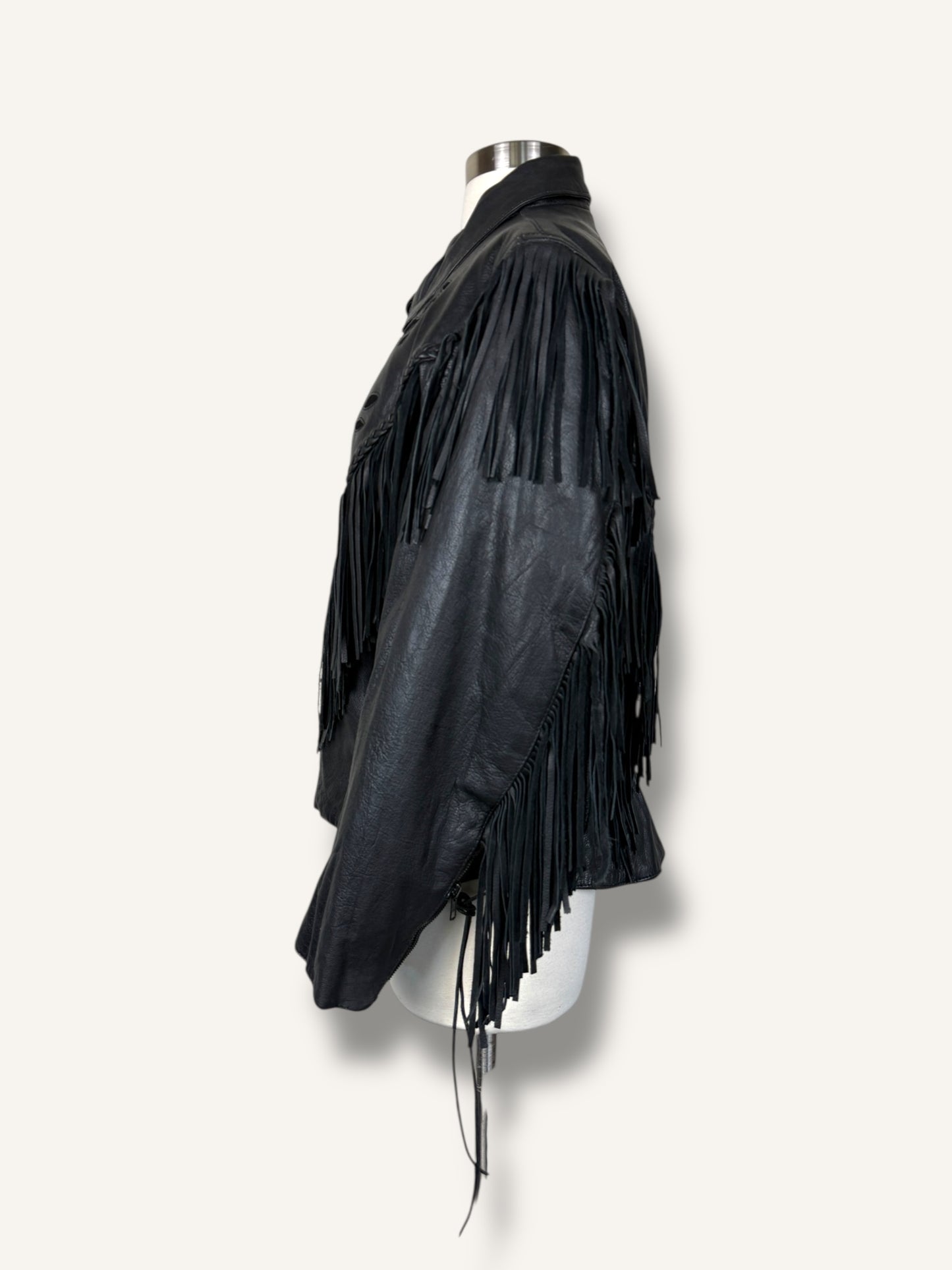 Fringe Leather Jacket